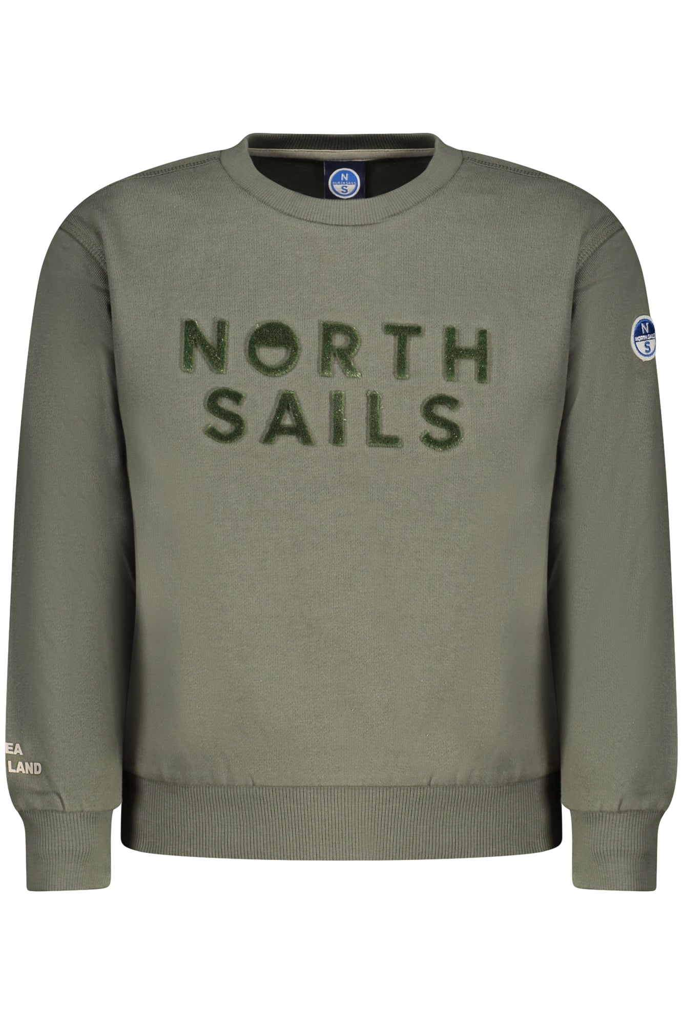 SUDADERA CON CREMALLERA PARA NIÑOS NORTH SAILS, VERDE 