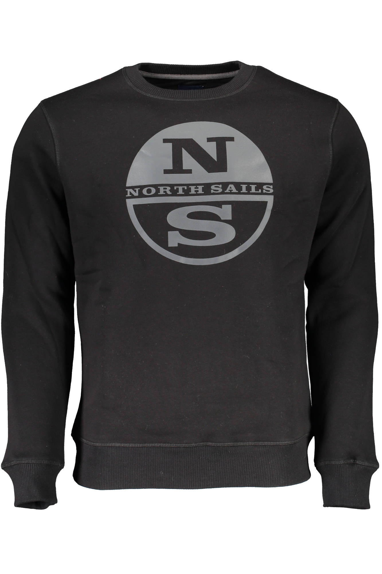 NORTH SAILS MEN'S BLACK ZIP-UP SWEATSHIRT 