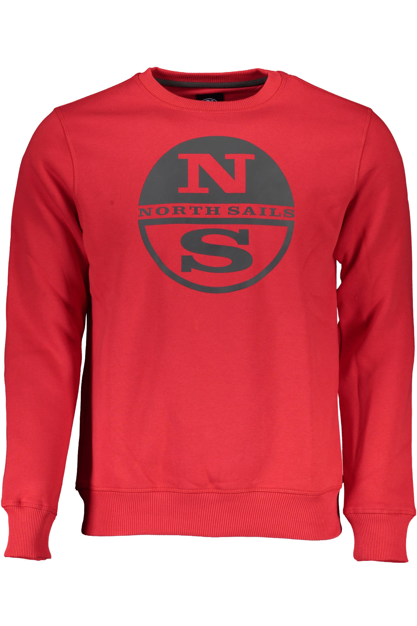 NORTH SAILS MEN'S RED ZIP-UP SWEATSHIRT 