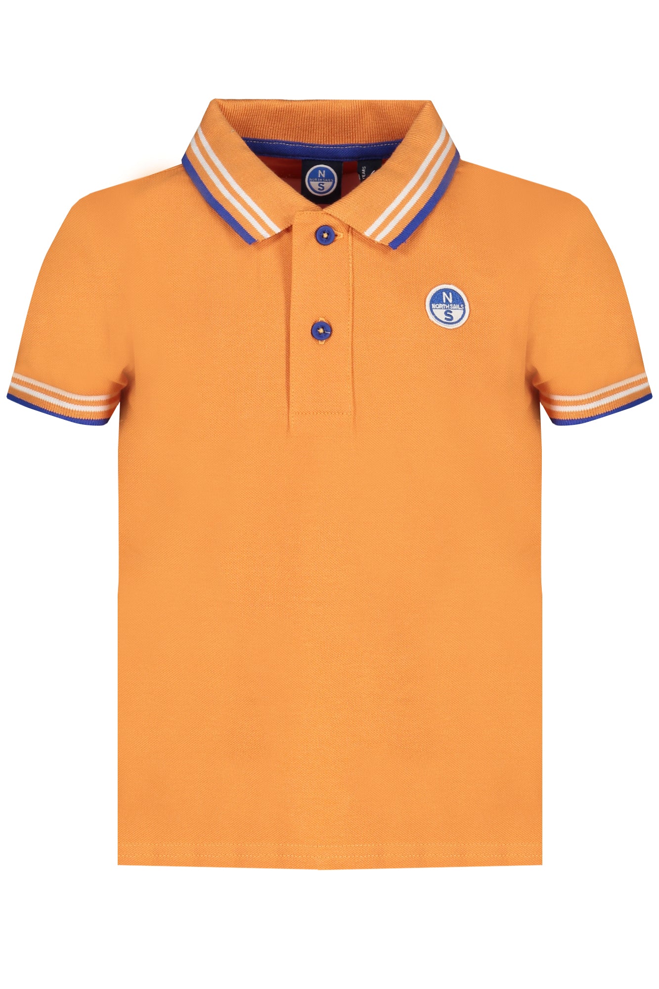 POLO DE MANGA CORTA PARA NIÑOS NORTH SAILS, NARANJA 