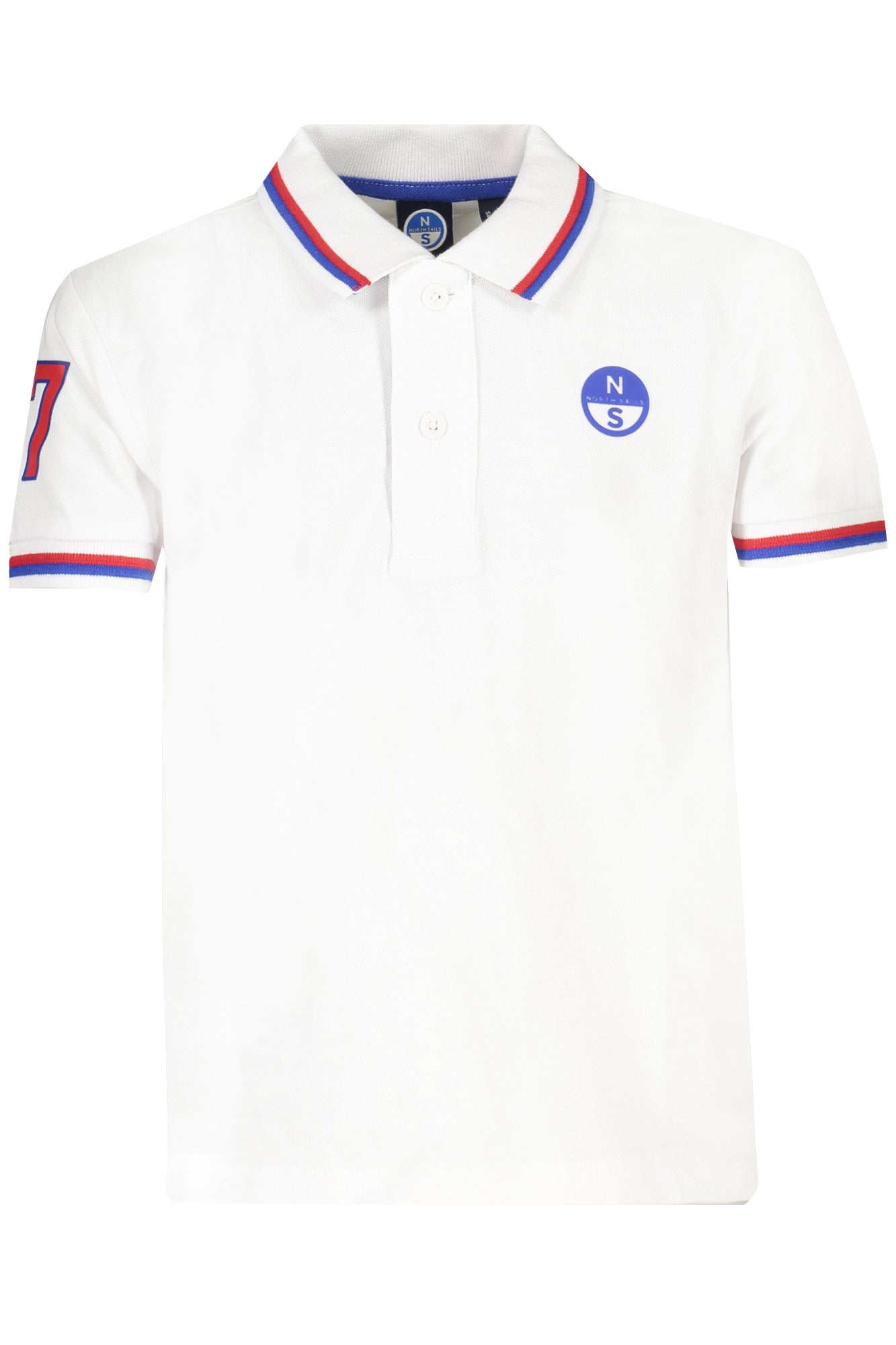 POLO DE MANGA CORTA PARA NIÑOS NORTH SAILS, BLANCO 