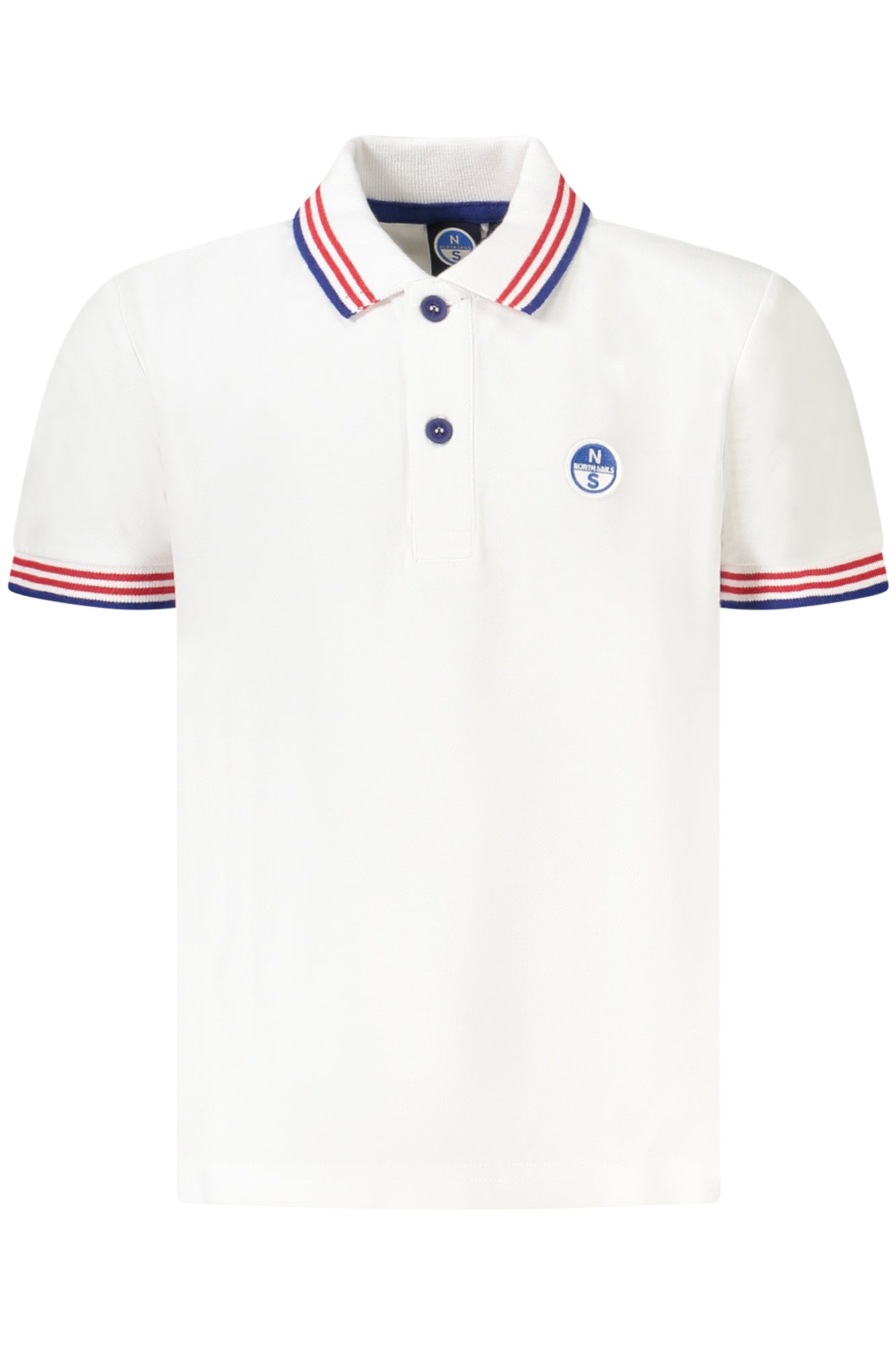 POLO DE MANGA CORTA PARA NIÑOS NORTH SAILS, BLANCO 
