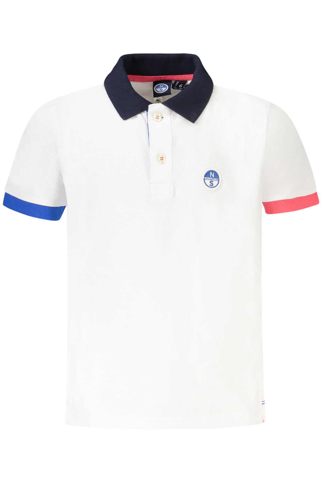 POLO DE MANGA CORTA PARA NIÑOS NORTH SAILS, BLANCO 