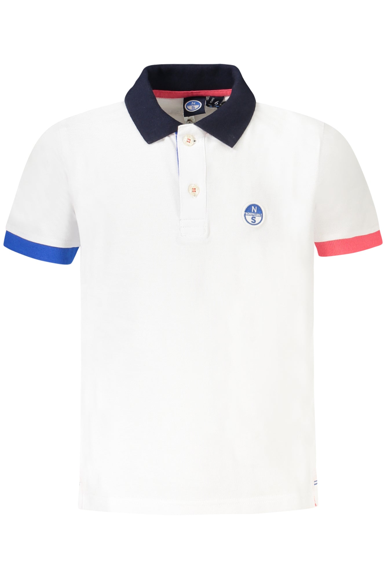 POLO DE MANGA CORTA PARA NIÑOS NORTH SAILS, BLANCO 