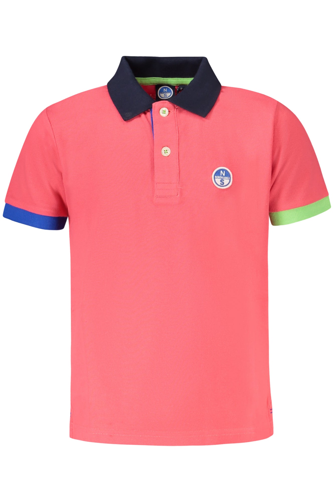 POLO DE MANGA CORTA PARA NIÑOS NORTH SAILS, ROSA 