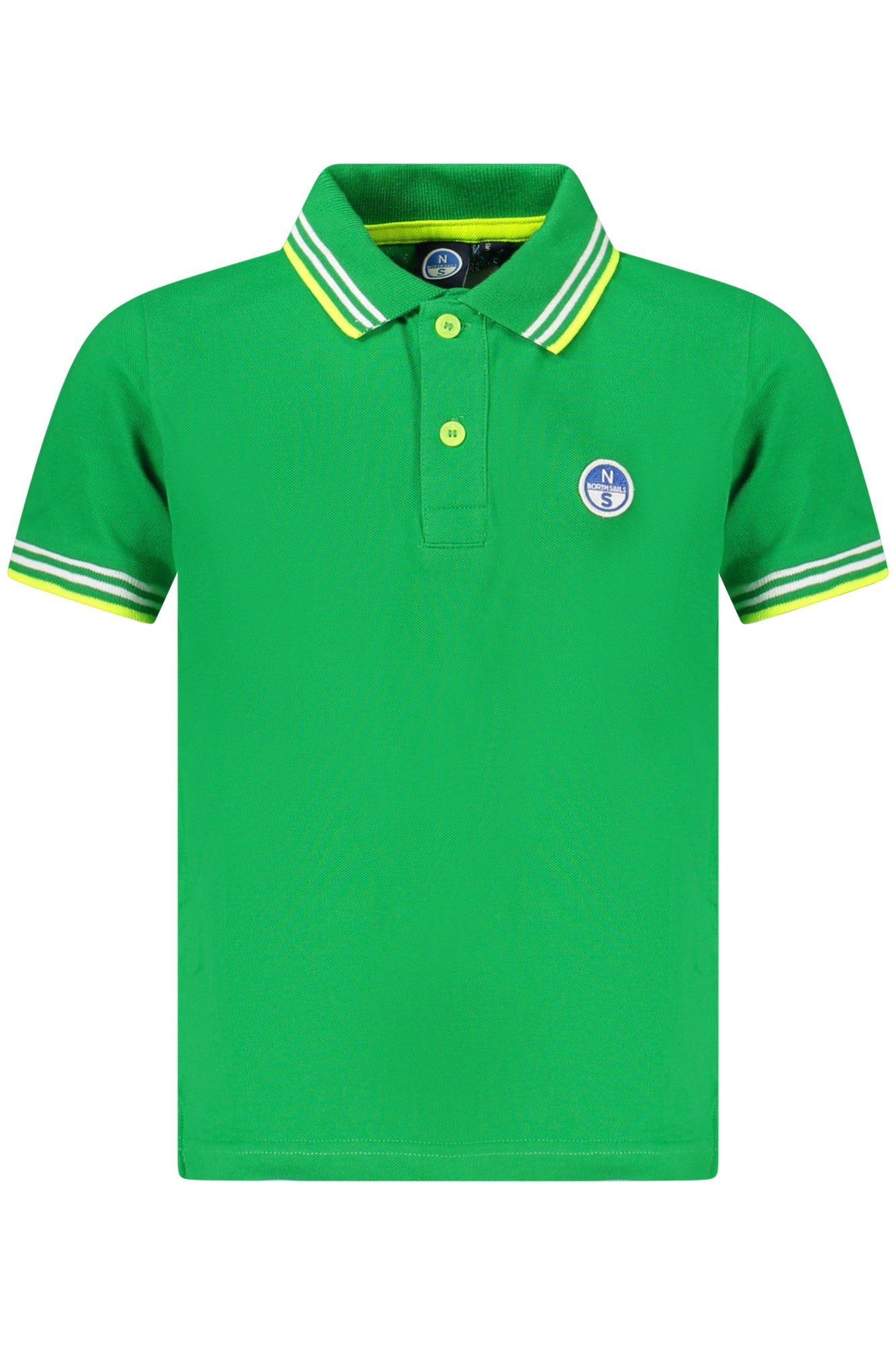 POLO DE MANGA CORTA PARA NIÑOS NORTH SAILS, VERDE 