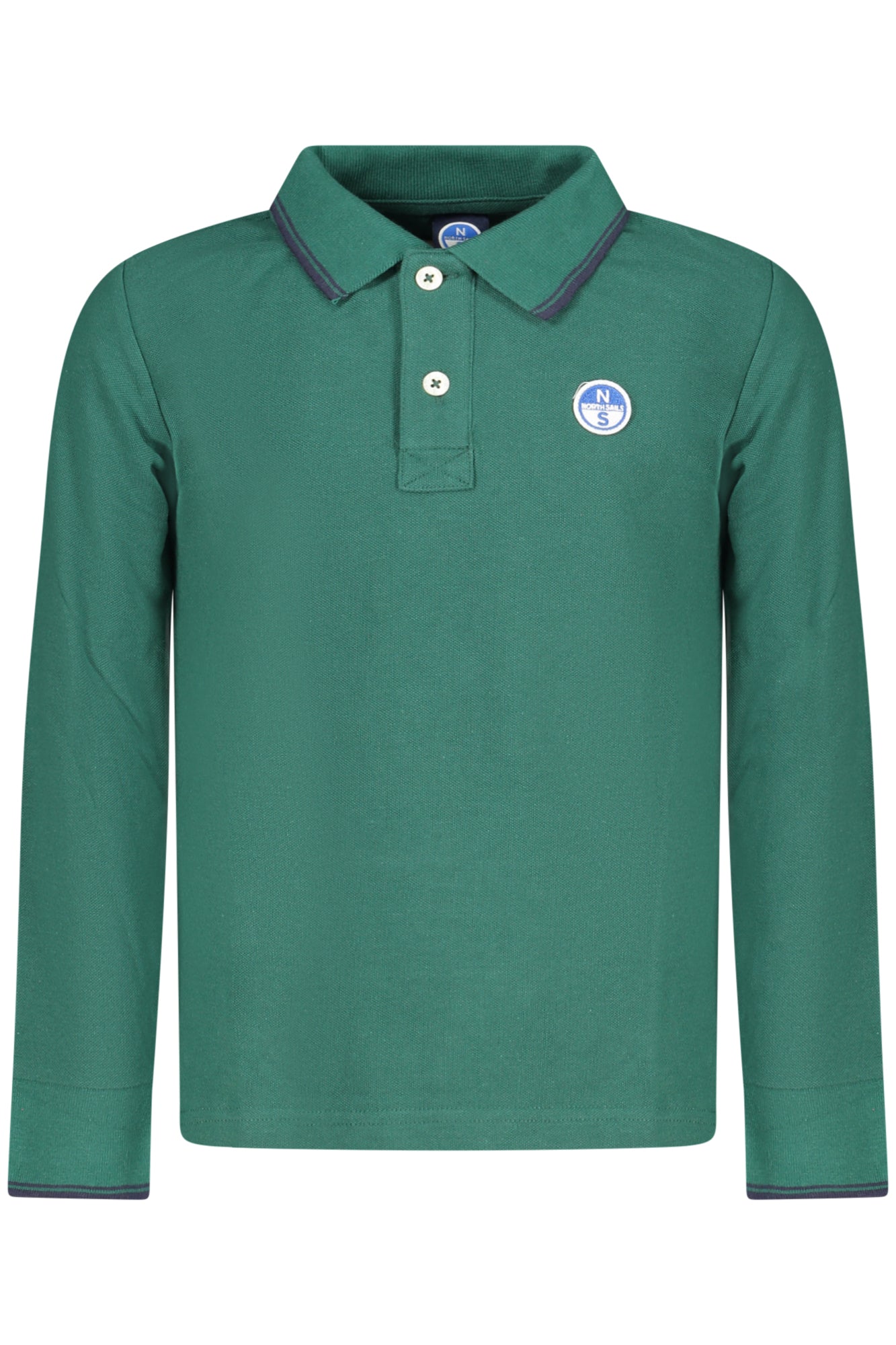POLO DE MANGA LARGA PARA NIÑOS NORTH SAILS, VERDE 