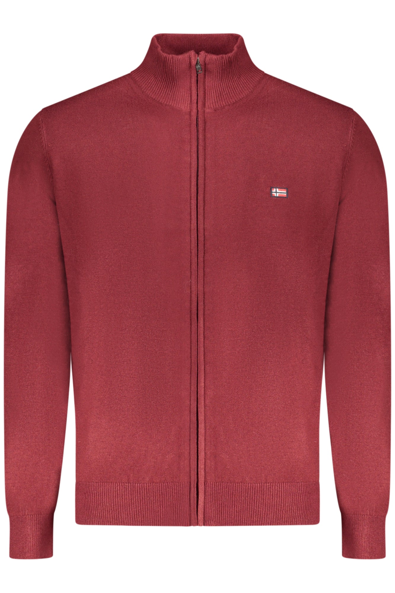 NORWAY 1963 CARDIGAN UOMO ROSSO