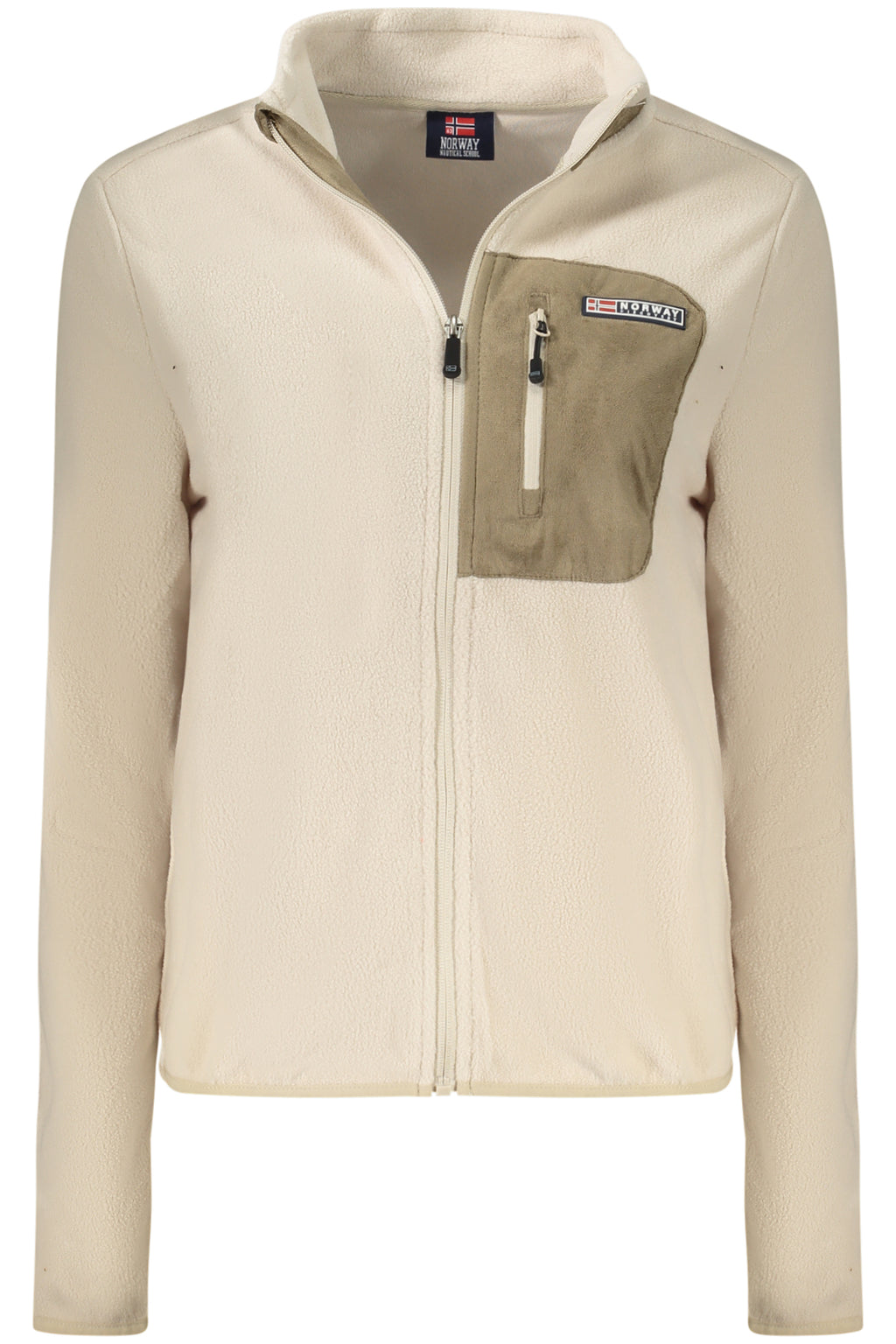 NORWAY 1963 WOMEN'S BEIGE ZIP-UP SWEATSHIRT 