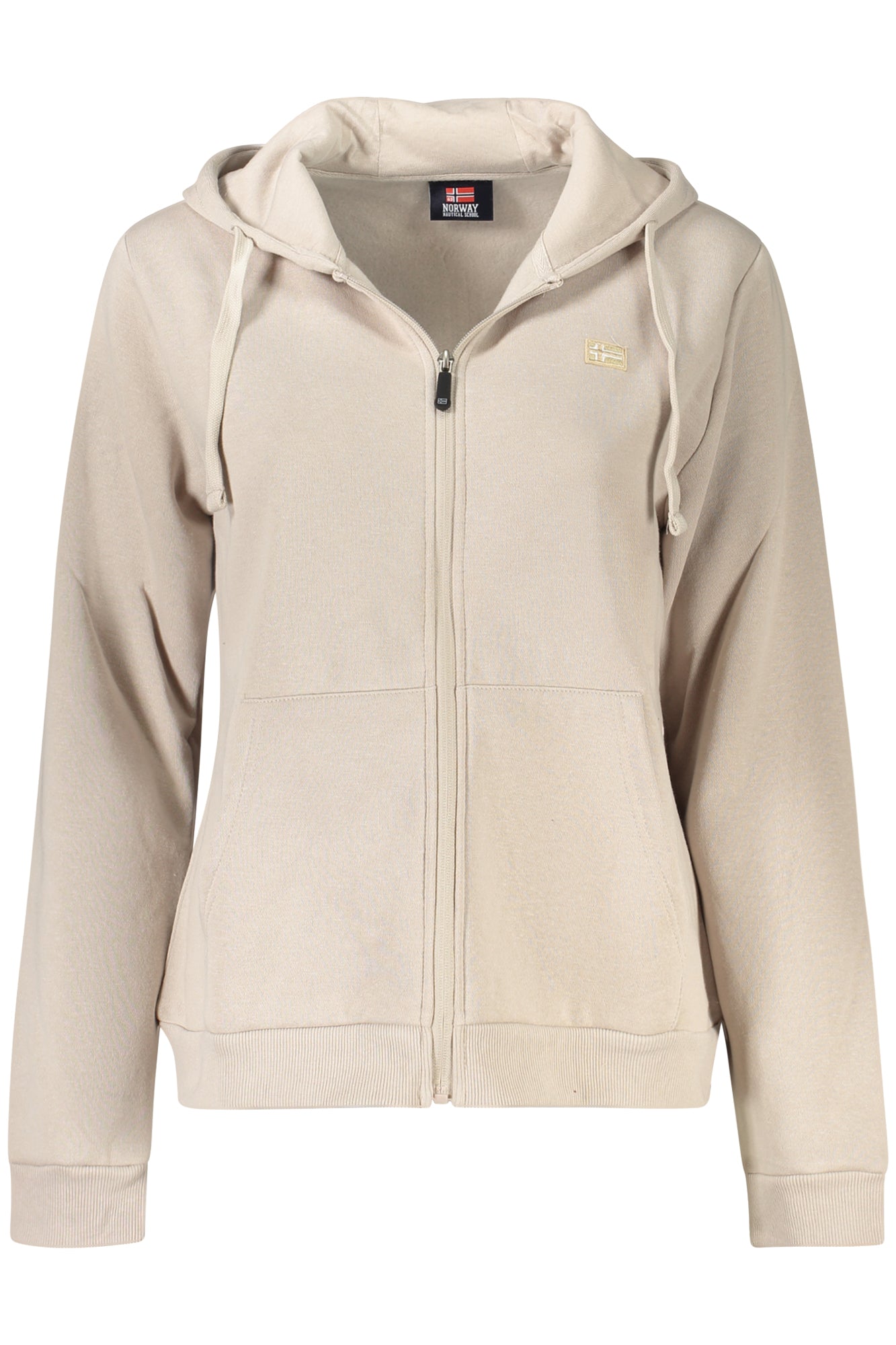 NORUEGA 1963 SUDADERA BEIGE CON CREMALLERA PARA MUJER 