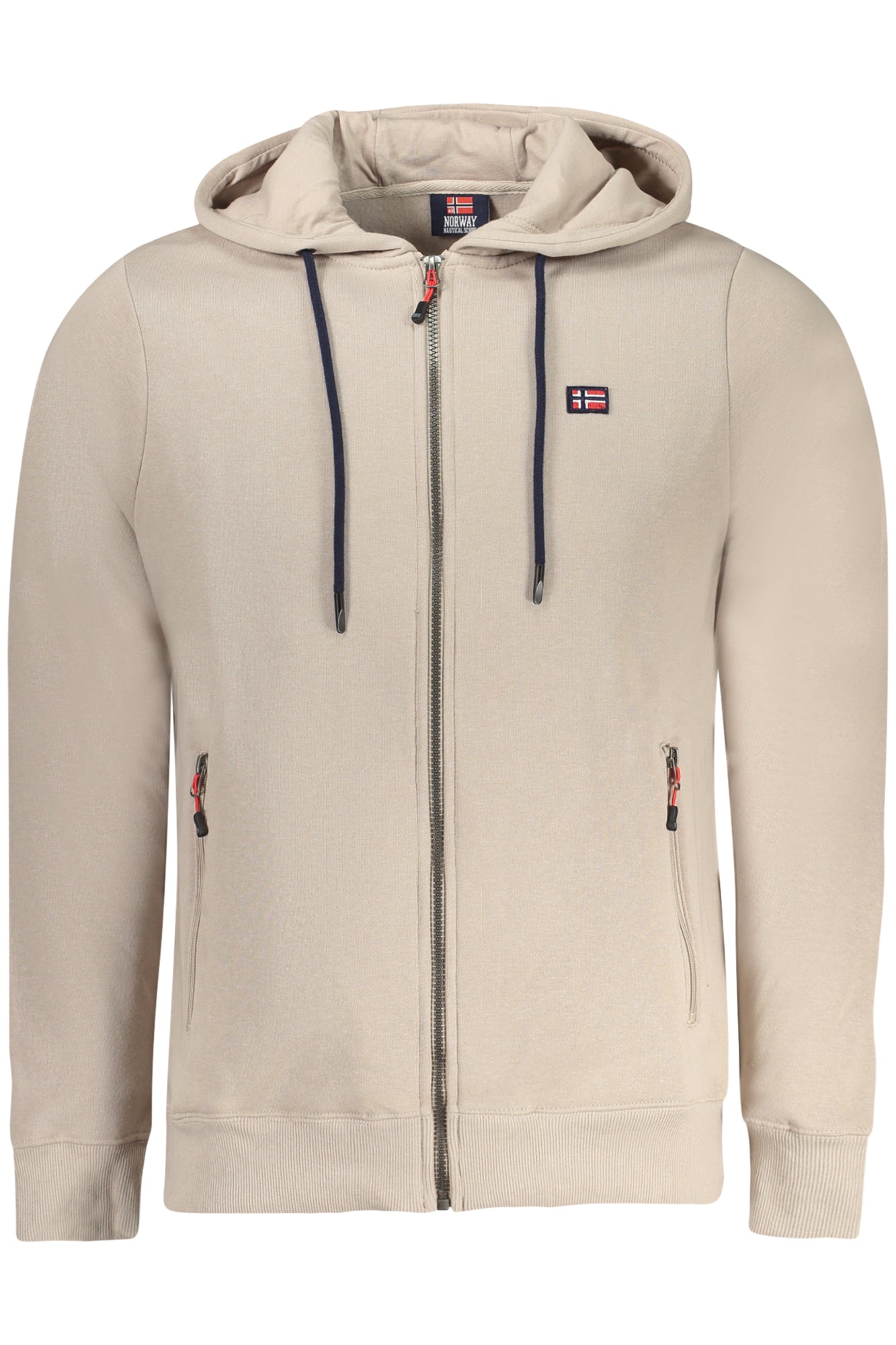 NORWAY 1963 MEN'S BEIGE ZIP-UP SWEATSHIRT 