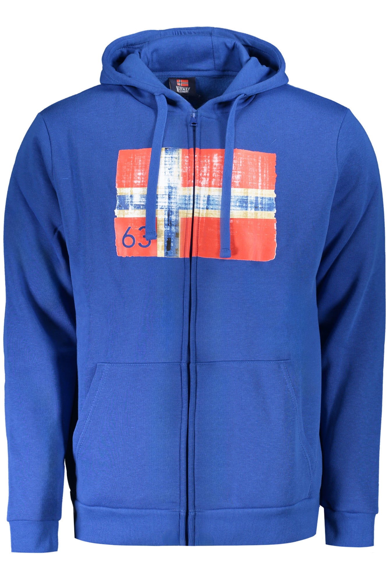 SUDADERA AZUL CON CREMALLERA PARA HOMBRE NORWAY 1963 