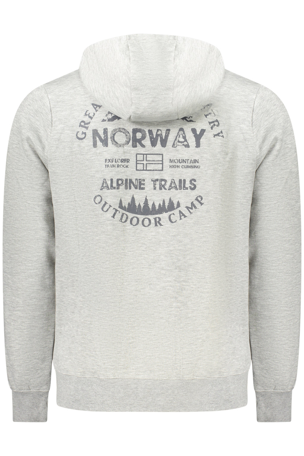 NORWAY 1963 MEN'S GRAY ZIP-UP SWEATSHIRT 