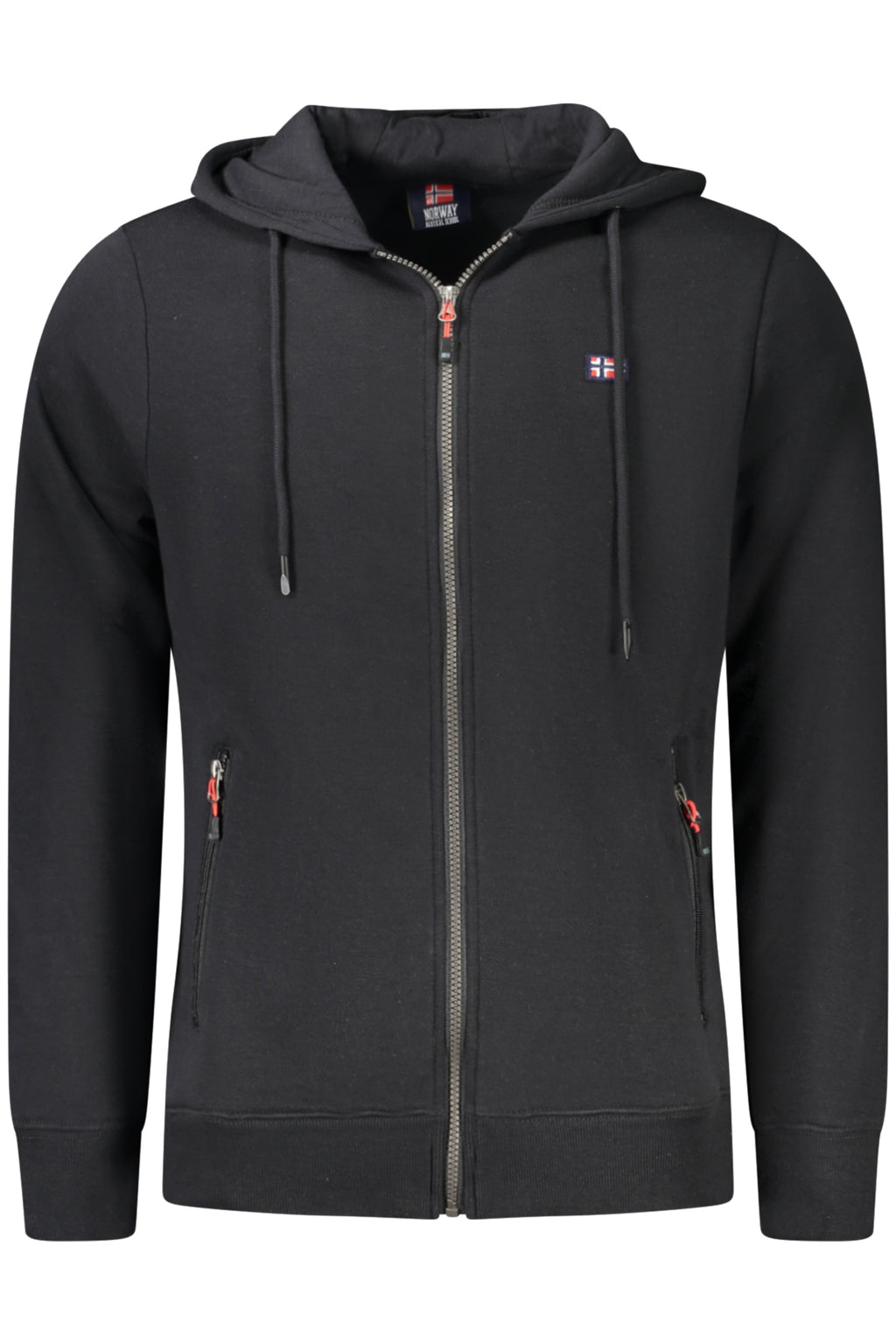 NORWAY 1963 MEN'S BLACK ZIP-UP SWEATSHIRT 