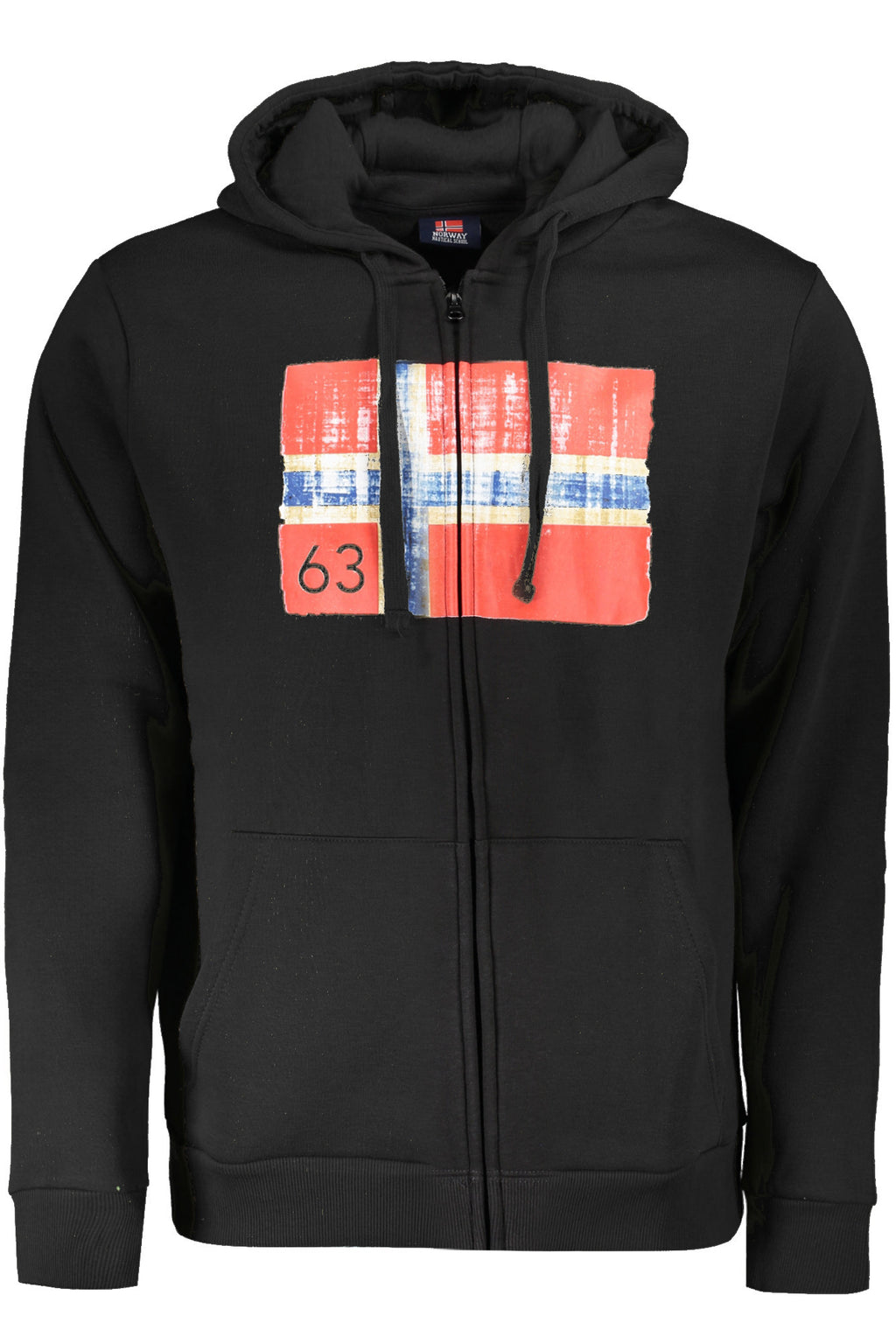 NORUEGA 1963 SUDADERA NEGRA CON CREMALLERA PARA HOMBRE 