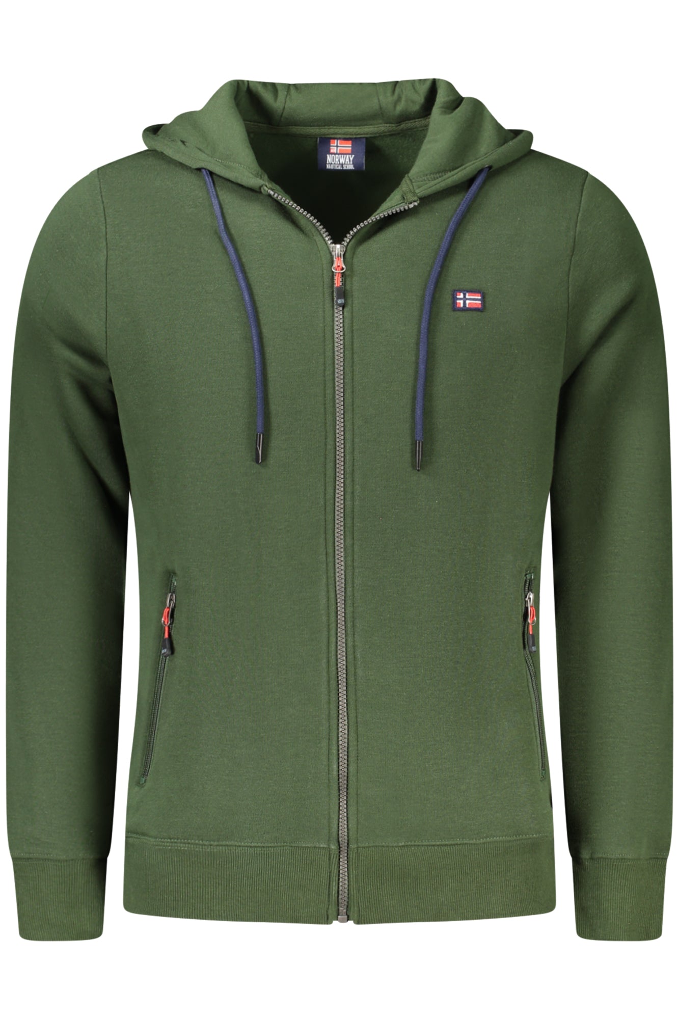 NORWAY 1963 MEN'S GREEN ZIP-UP SWEATSHIRT 