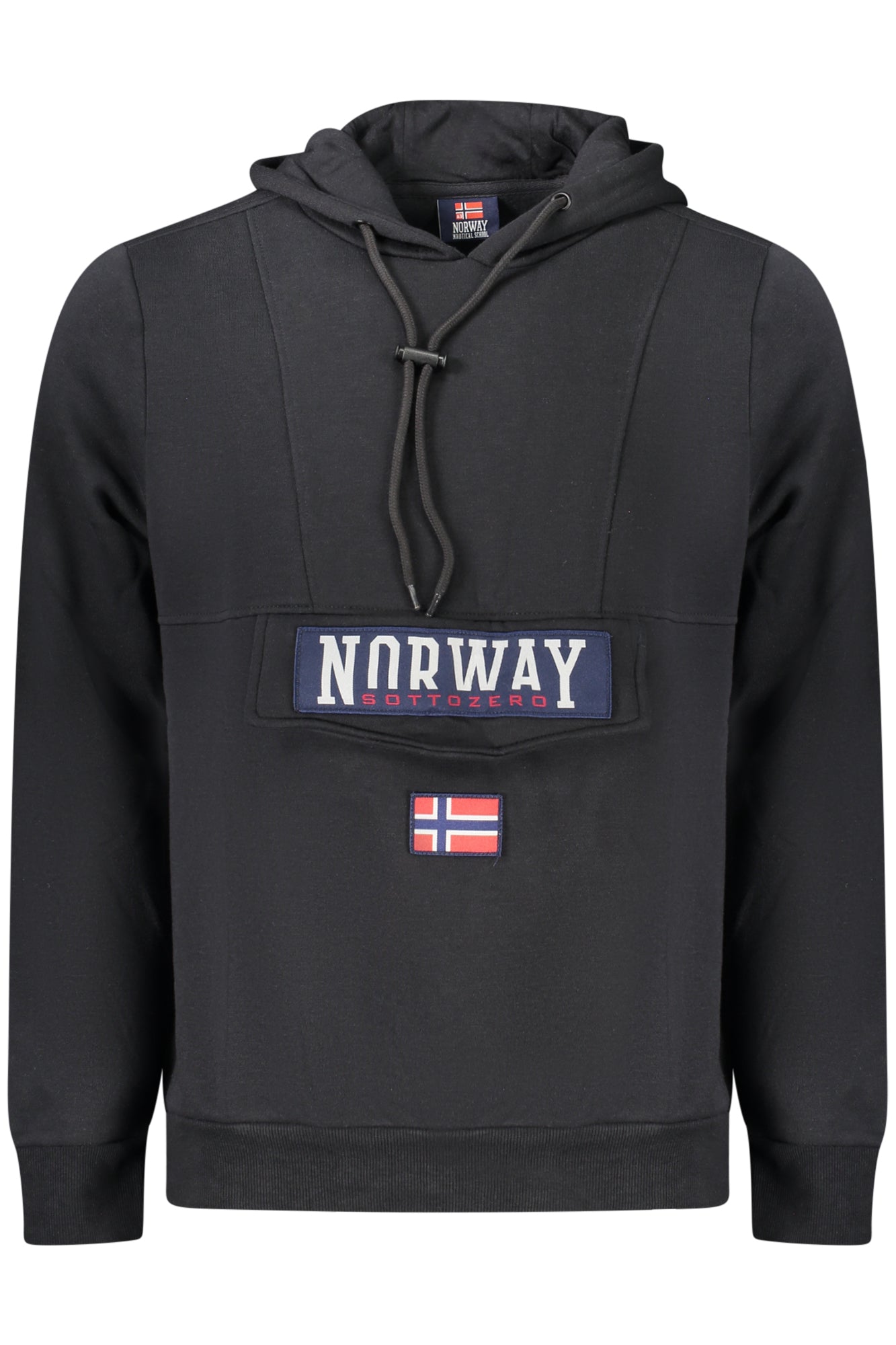 NORWAY 1963 MEN'S BLACK ZIP-UP SWEATSHIRT 
