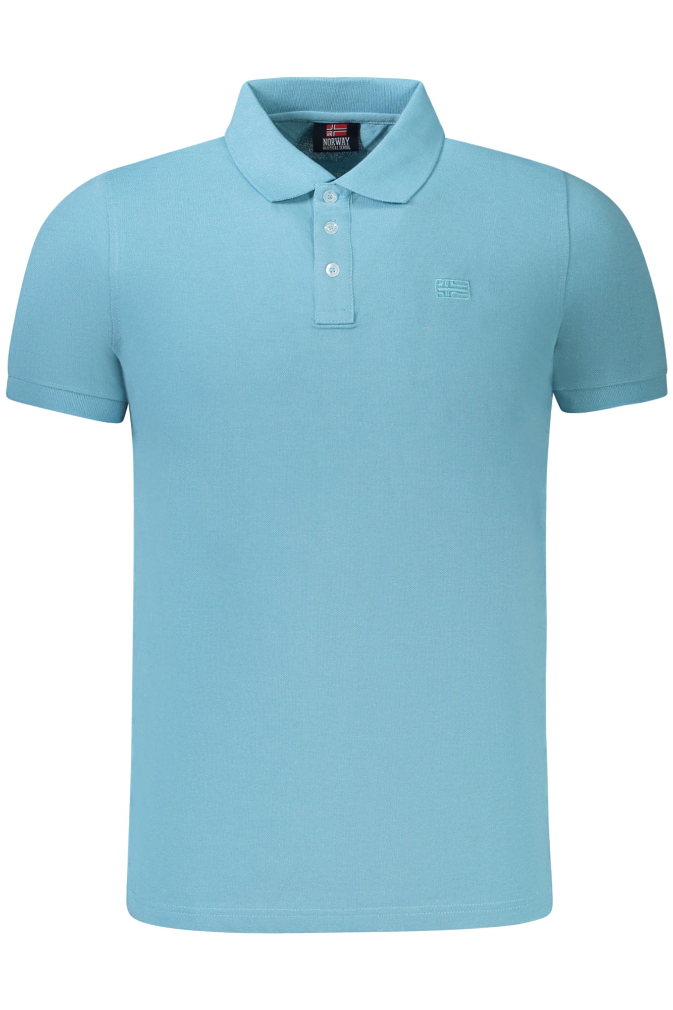 POLO DE MANGA CORTA PARA HOMBRE, AZUL, NORUEGA 1963 