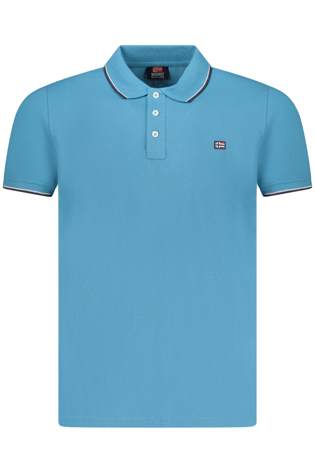 NORWAY 1963 MEN'S SHORT-SLEEVED POLO SHIRT, BLUE 