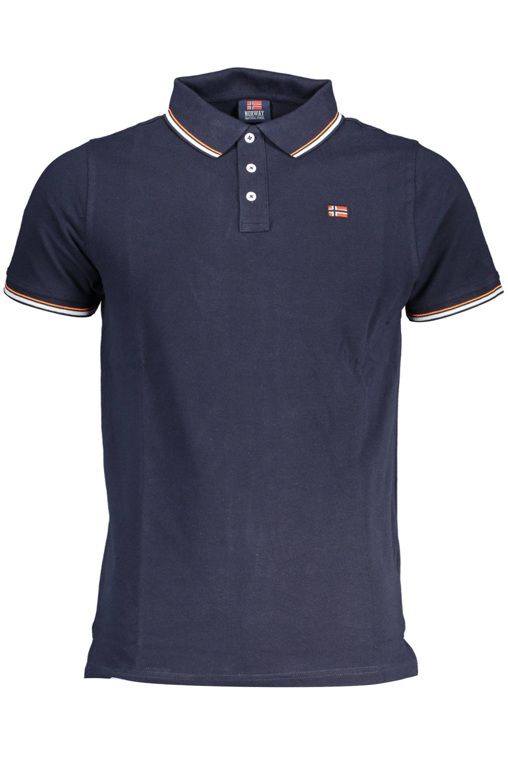 POLO DE MANGA CORTA PARA HOMBRE, AZUL, NORUEGA 1963 
