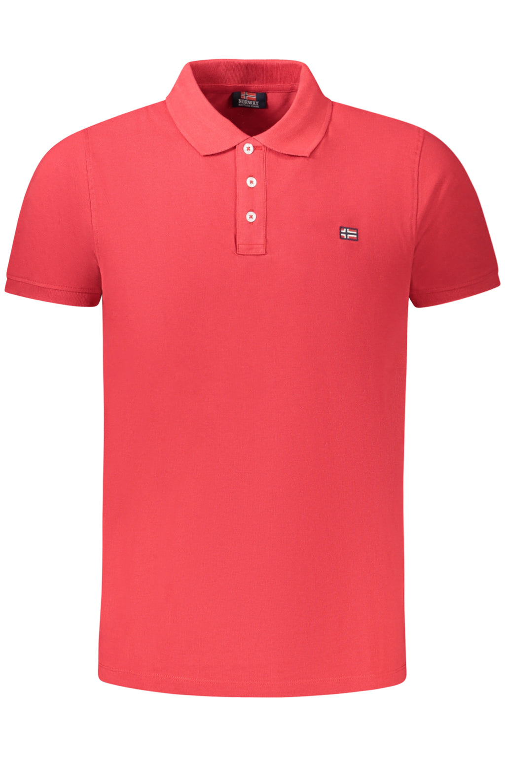 POLO DE MANGA CORTA PARA HOMBRE, ROJO, NORUEGA 1963 