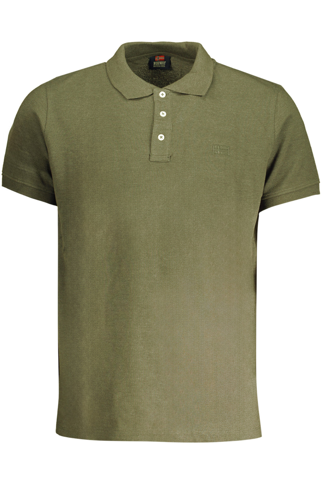 POLO DE MANGA CORTA PARA HOMBRE, VERDE, NORUEGA 1963 