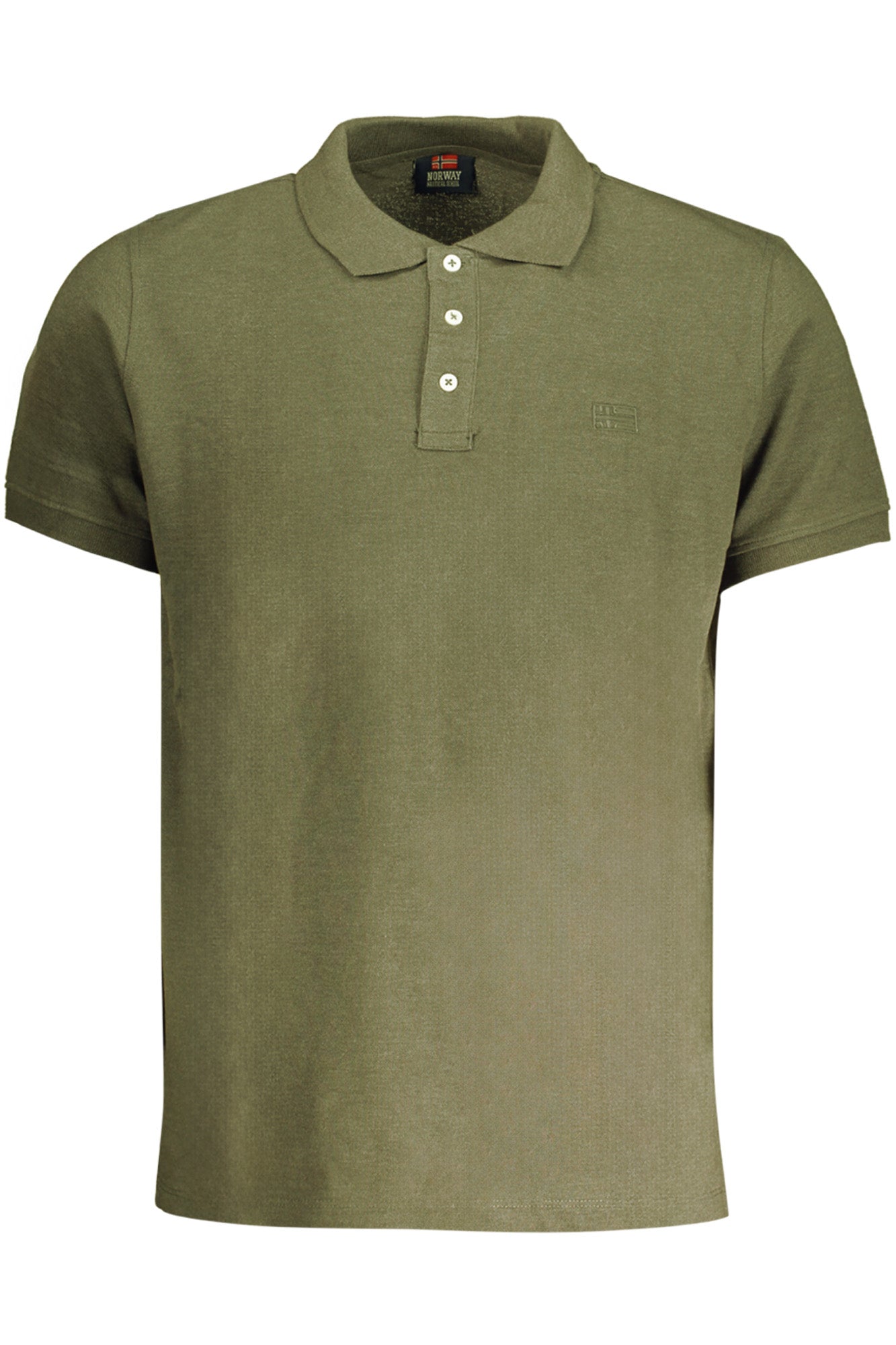 POLO DE MANGA CORTA PARA HOMBRE, VERDE, NORUEGA 1963 