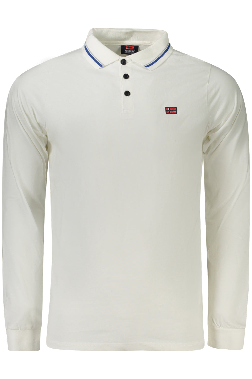 NORWAY 1963 MEN'S LONG-SLEEVED POLO SHIRT WHITE 