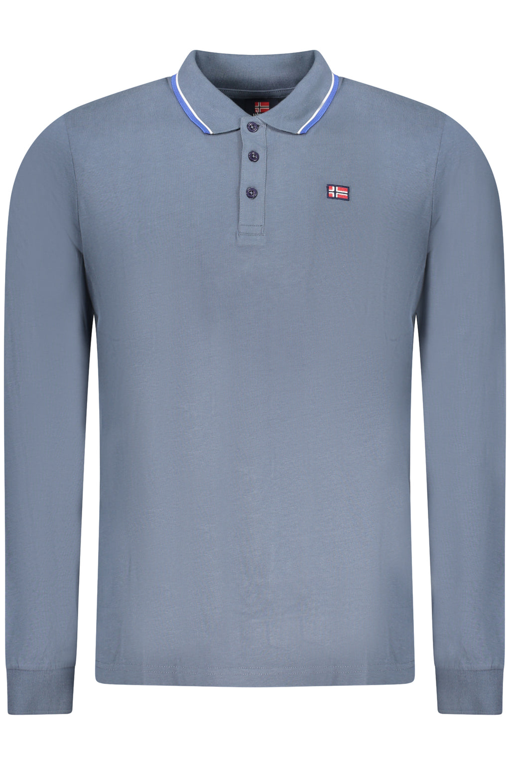 POLO DE MANGA LARGA PARA HOMBRE NORWAY 1963, AZUL 