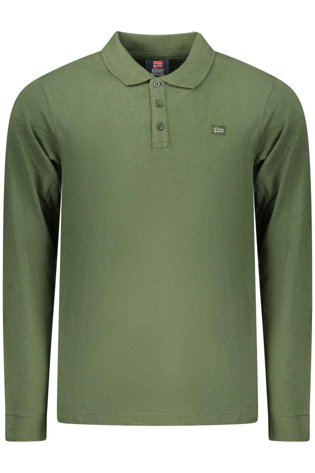 NORWAY 1963 POLO MANICHE LUNGHE UOMO VERDE