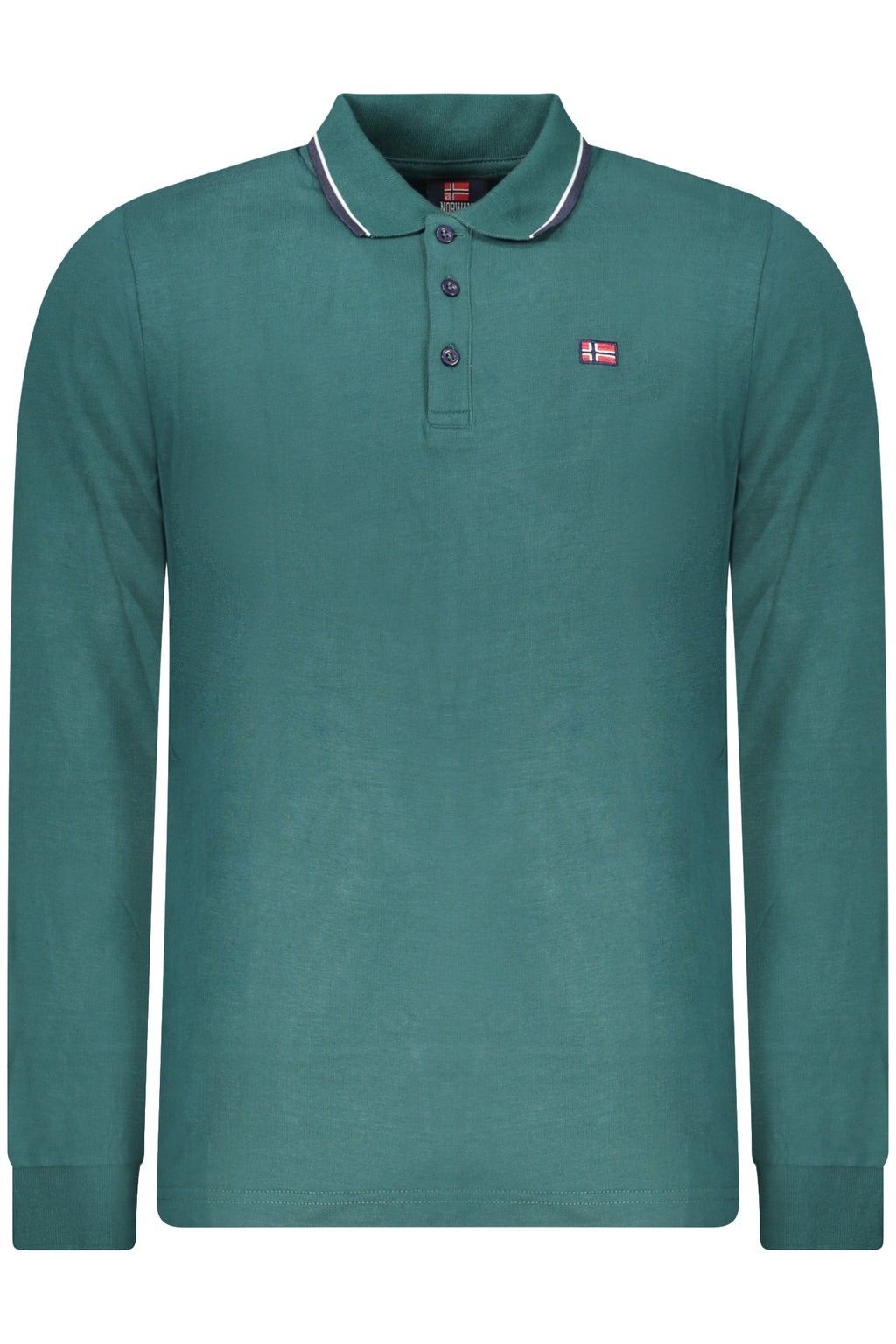 NORWAY 1963 POLO MANICHE LUNGHE UOMO VERDE