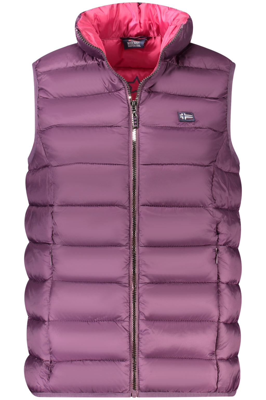 CHAQUETA SIN MANGAS MORADA DE MUJER NORUEGA 1963 