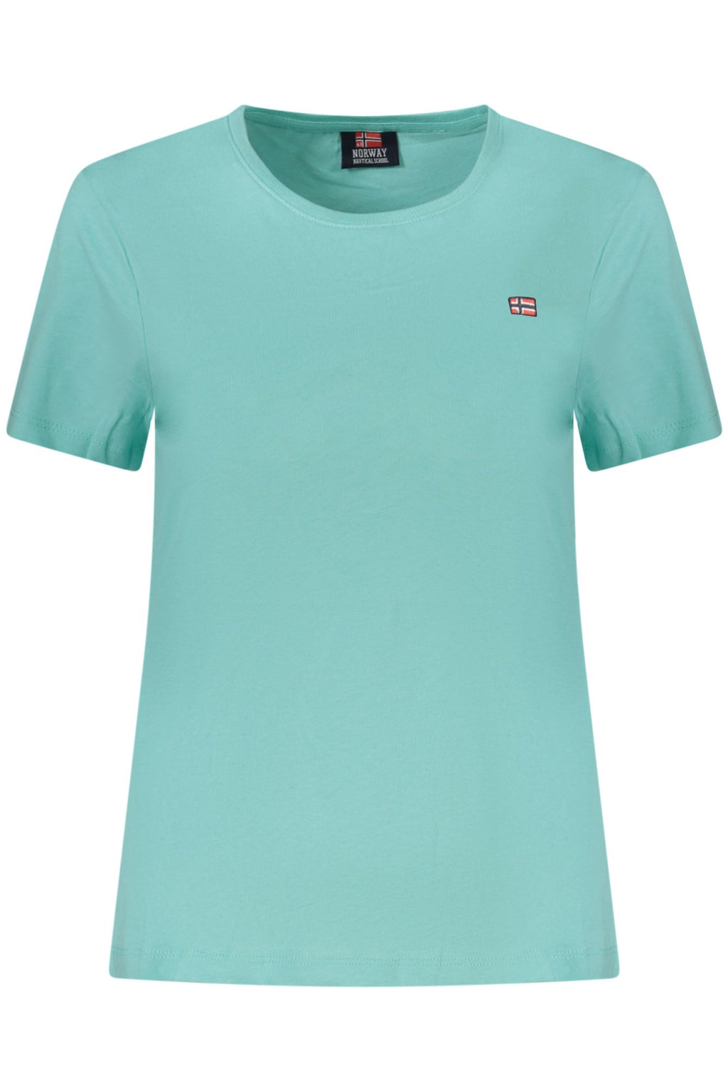 NORUEGA 1963 CAMISETA DE MANGA CORTA PARA MUJER, AZUL 