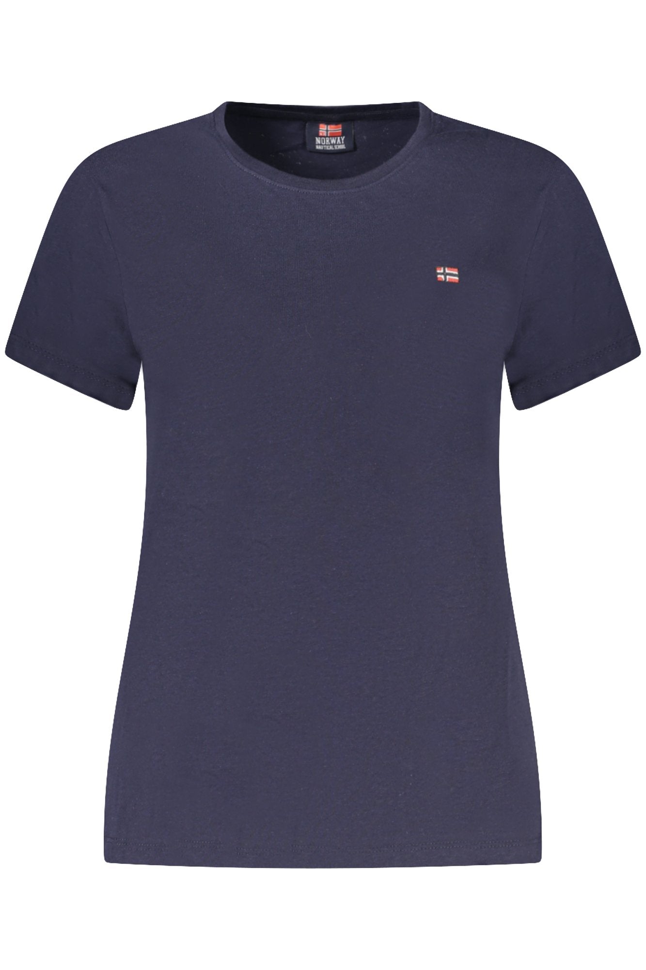 NORUEGA 1963 CAMISETA DE MANGA CORTA PARA MUJER, AZUL 