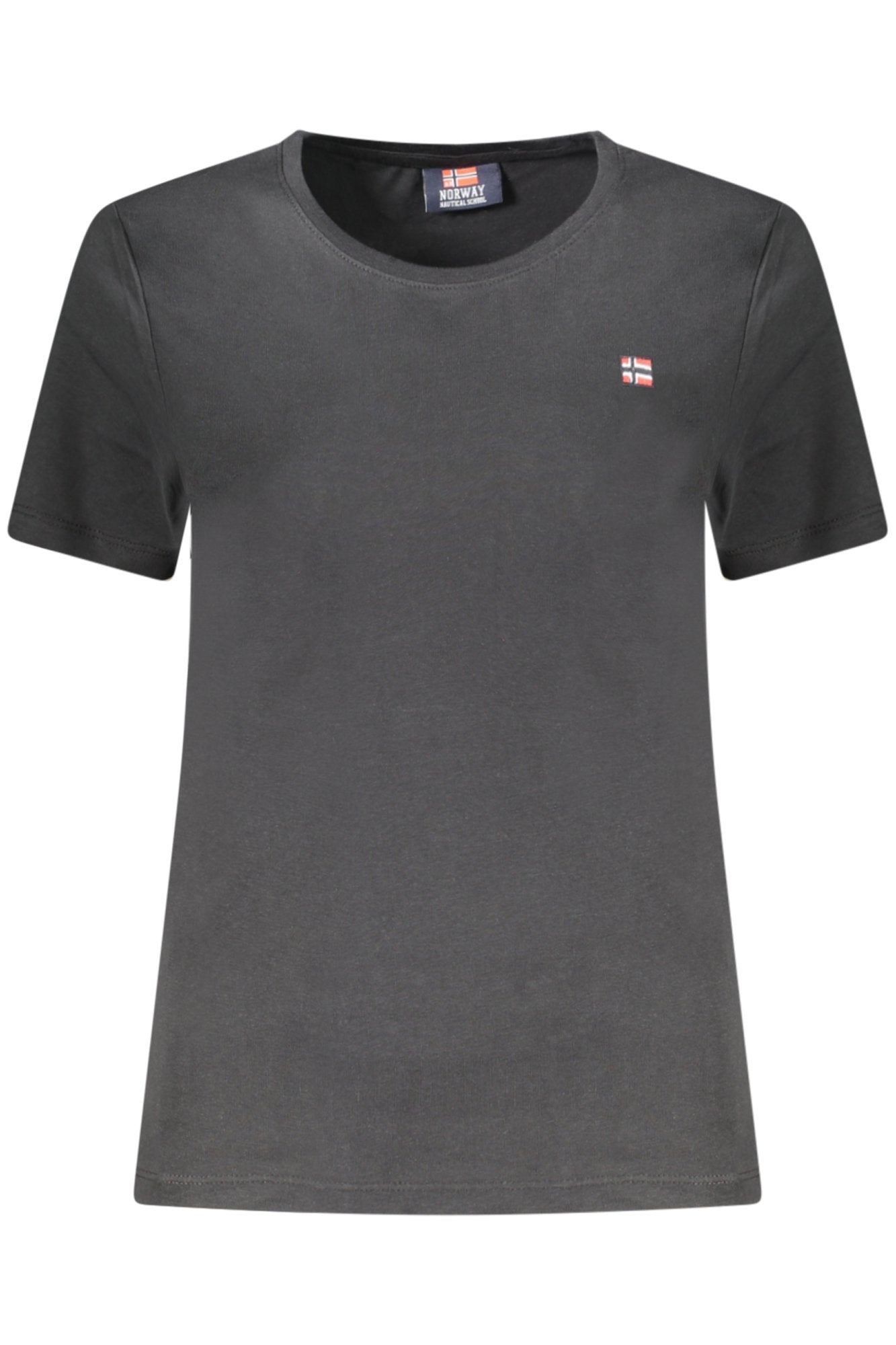 NORUEGA 1963 CAMISETA DE MANGA CORTA PARA MUJER NEGRA 