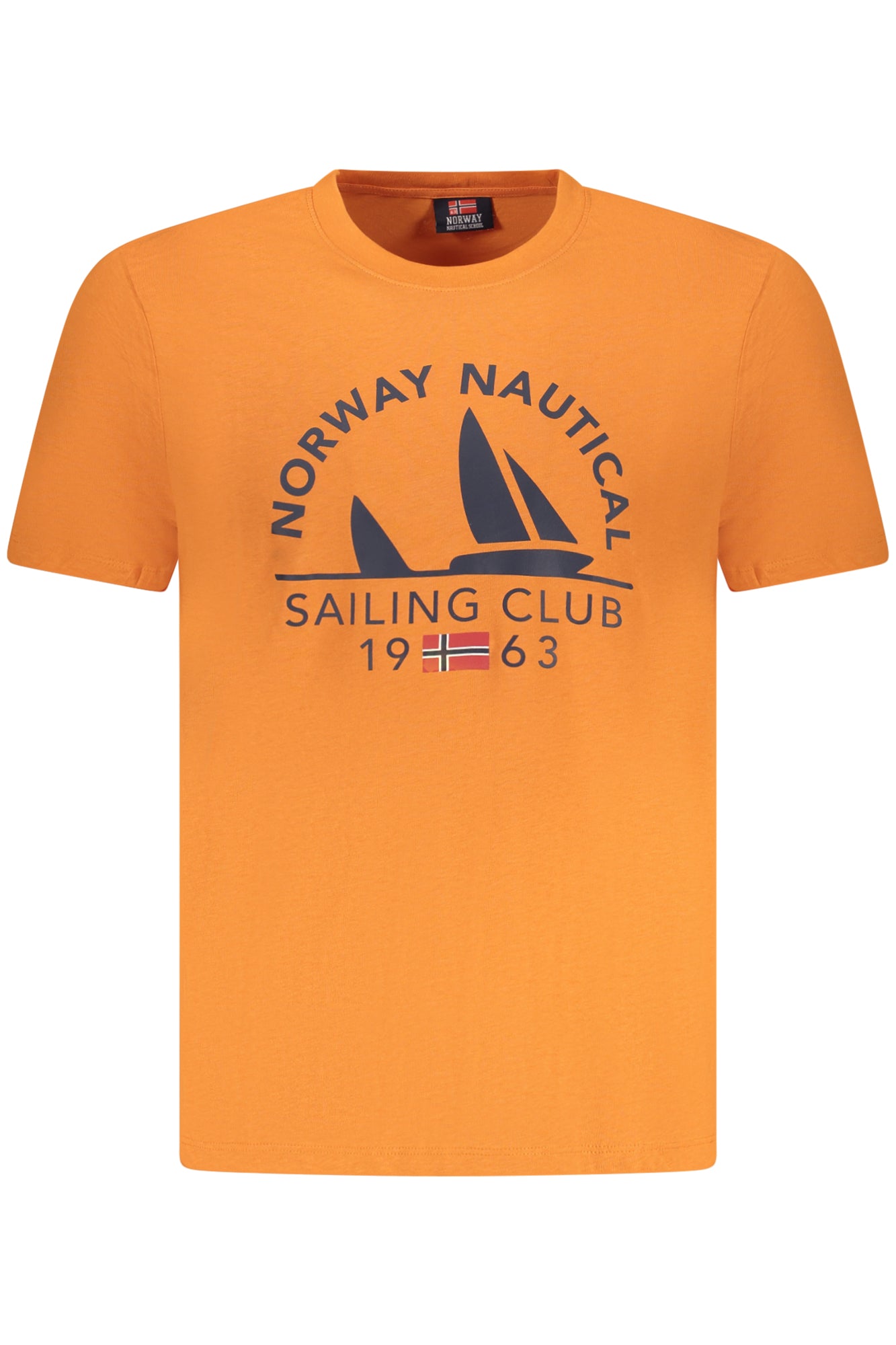 NORUEGA 1963 CAMISETA DE MANGA CORTA PARA HOMBRE NARANJA 