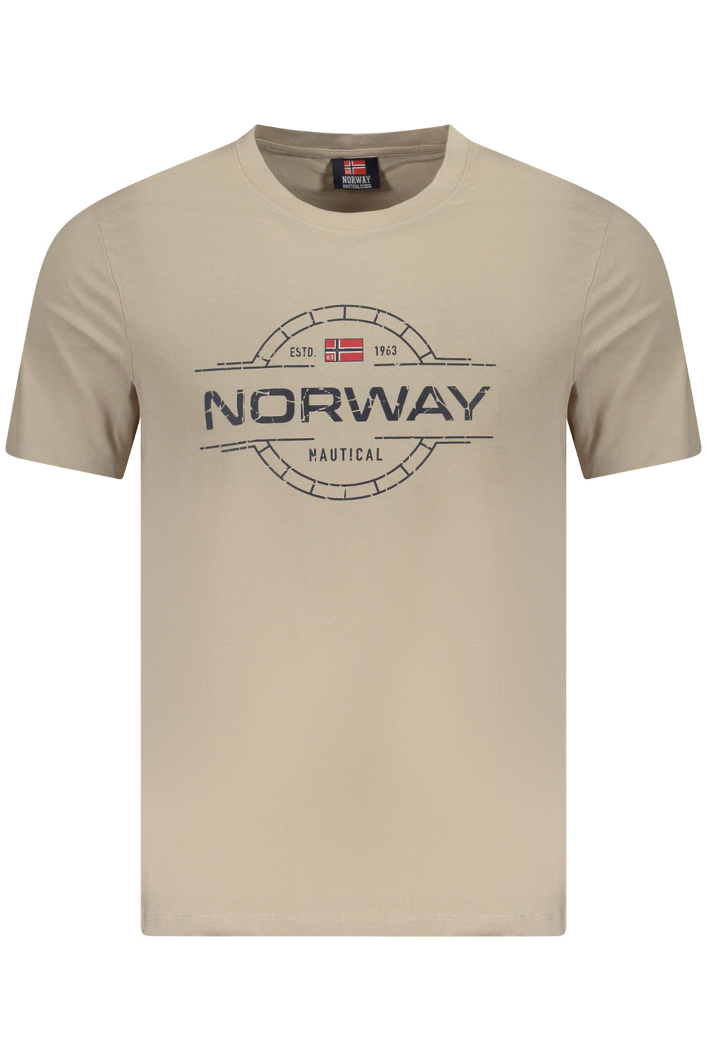 NORUEGA 1963 CAMISETA DE MANGA CORTA PARA HOMBRE BEIGE 