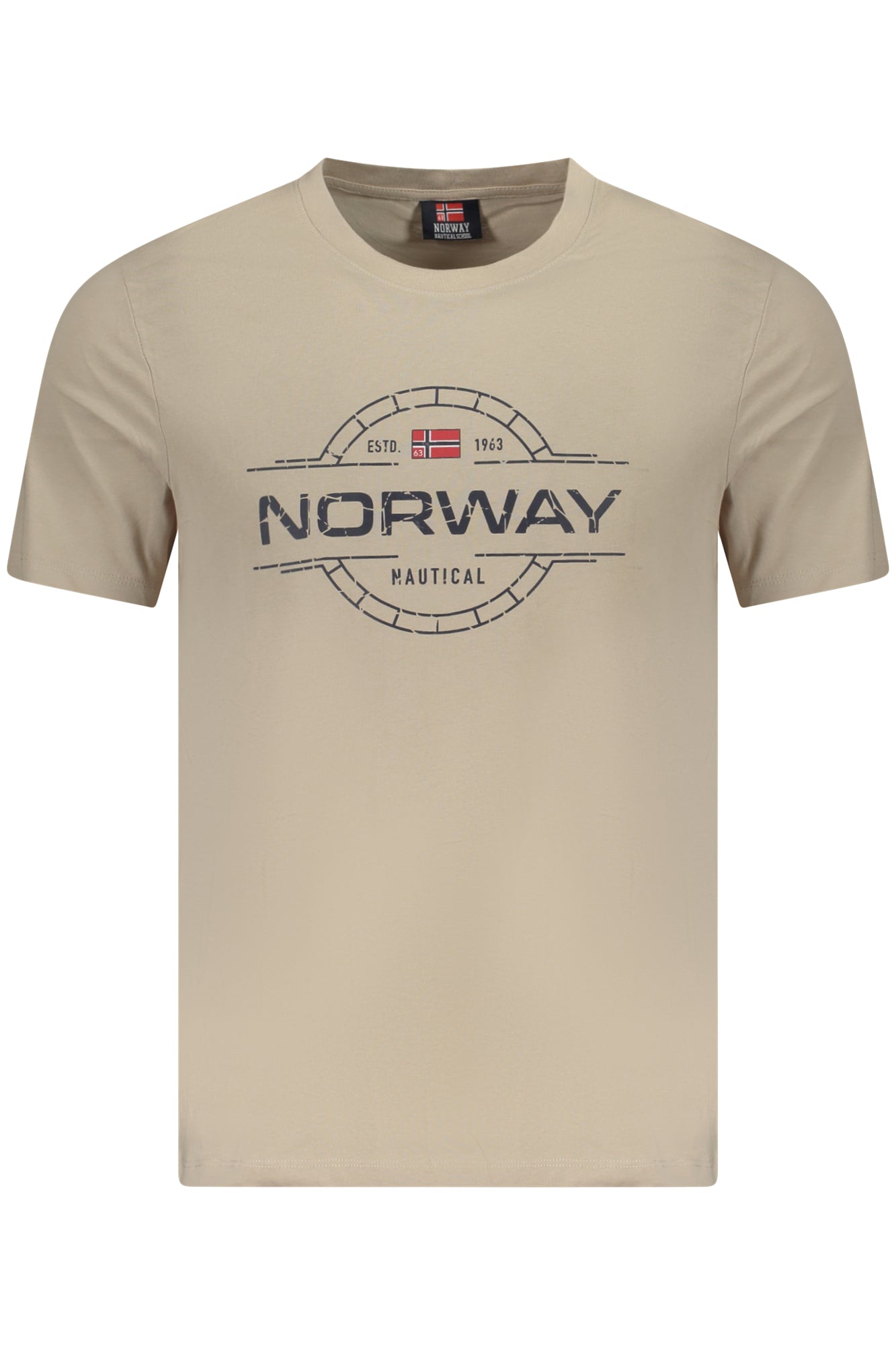 NORUEGA 1963 CAMISETA DE MANGA CORTA PARA HOMBRE BEIGE 