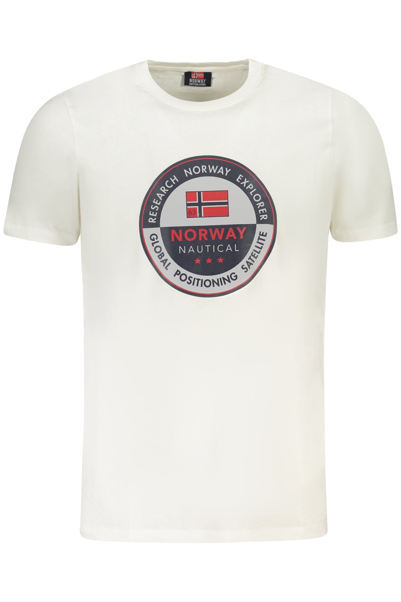 NORUEGA 1963 CAMISETA DE MANGA CORTA PARA HOMBRE BLANCA 