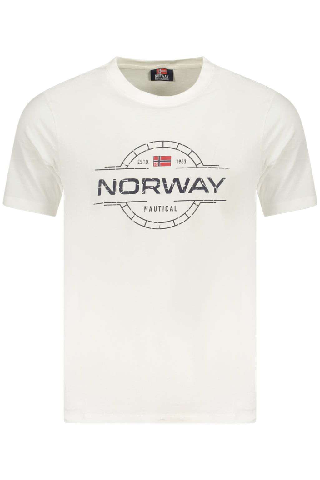 NORUEGA 1963 CAMISETA DE MANGA CORTA PARA HOMBRE BLANCA 