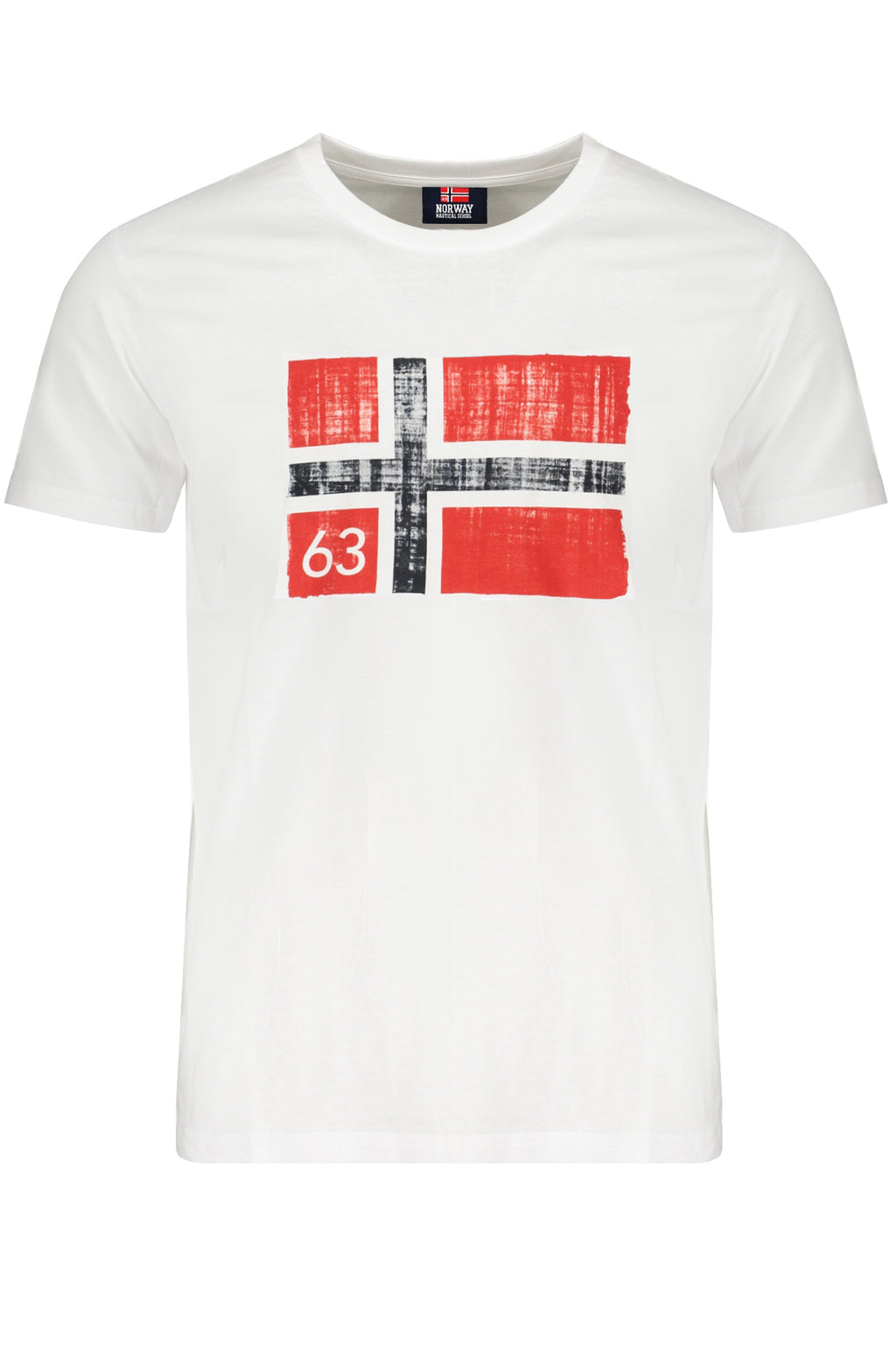 NORUEGA 1963 CAMISETA DE MANGA CORTA PARA HOMBRE BLANCA 