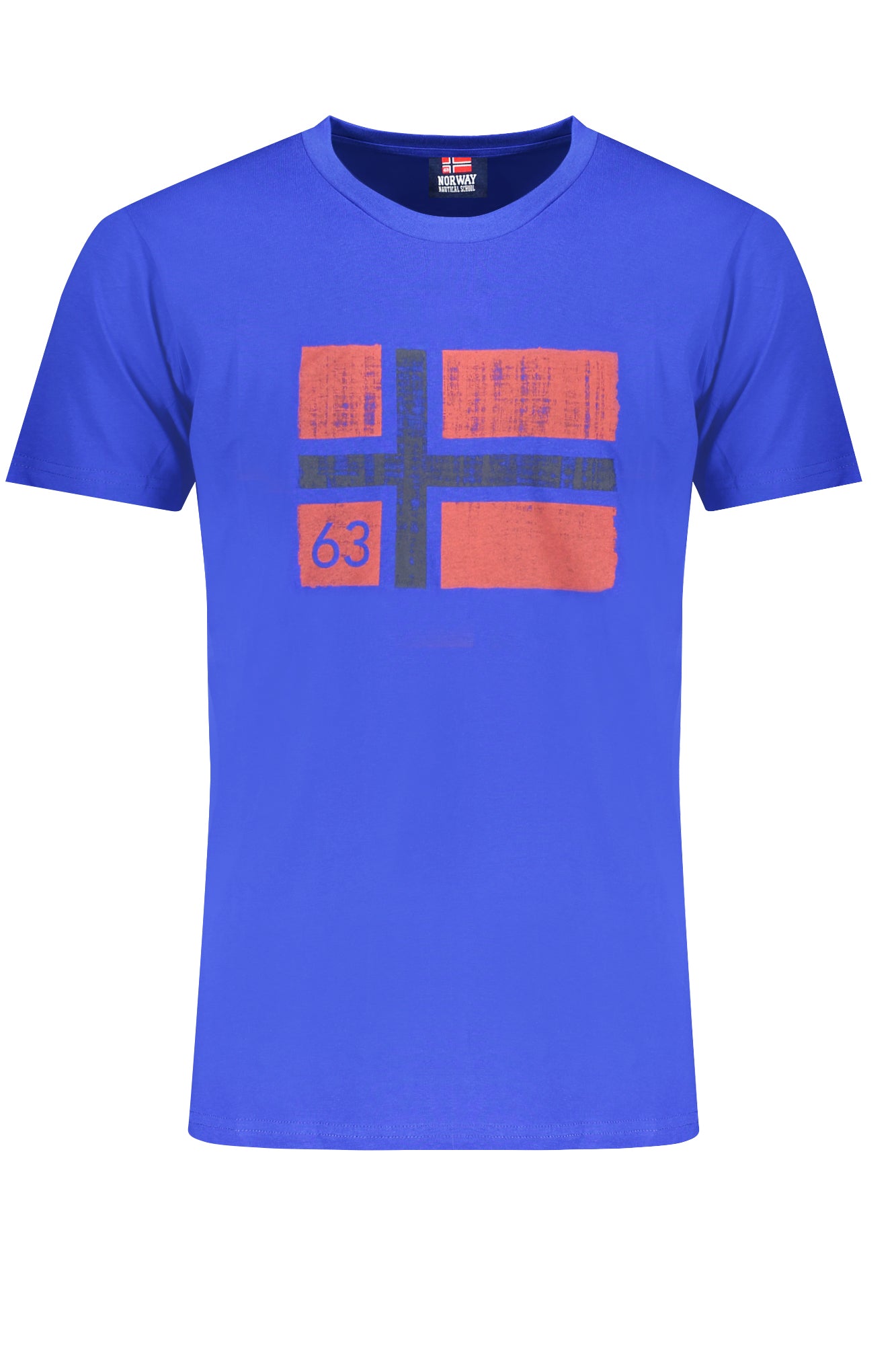 NORUEGA 1963 CAMISETA DE MANGA CORTA PARA HOMBRE AZUL 