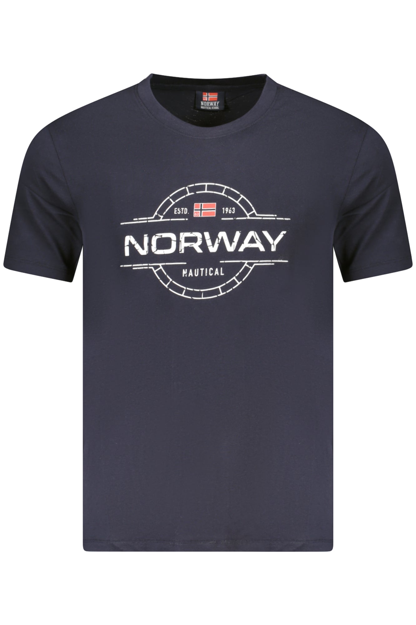 NORUEGA 1963 CAMISETA DE MANGA CORTA PARA HOMBRE AZUL 