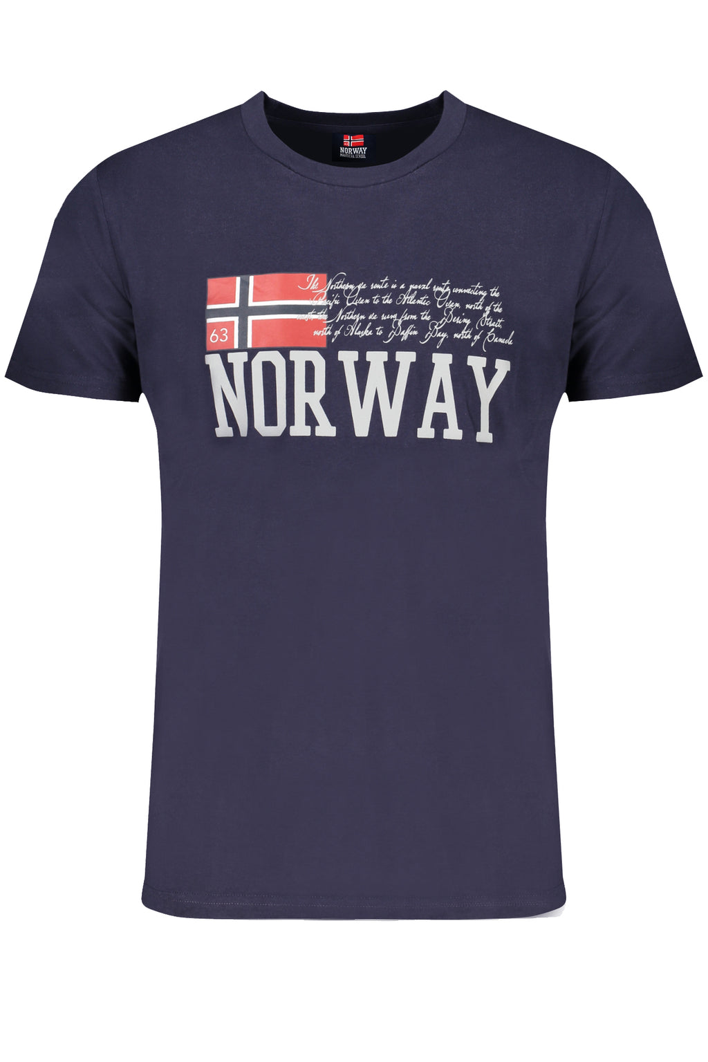 NORUEGA 1963 CAMISETA DE MANGA CORTA PARA HOMBRE AZUL 