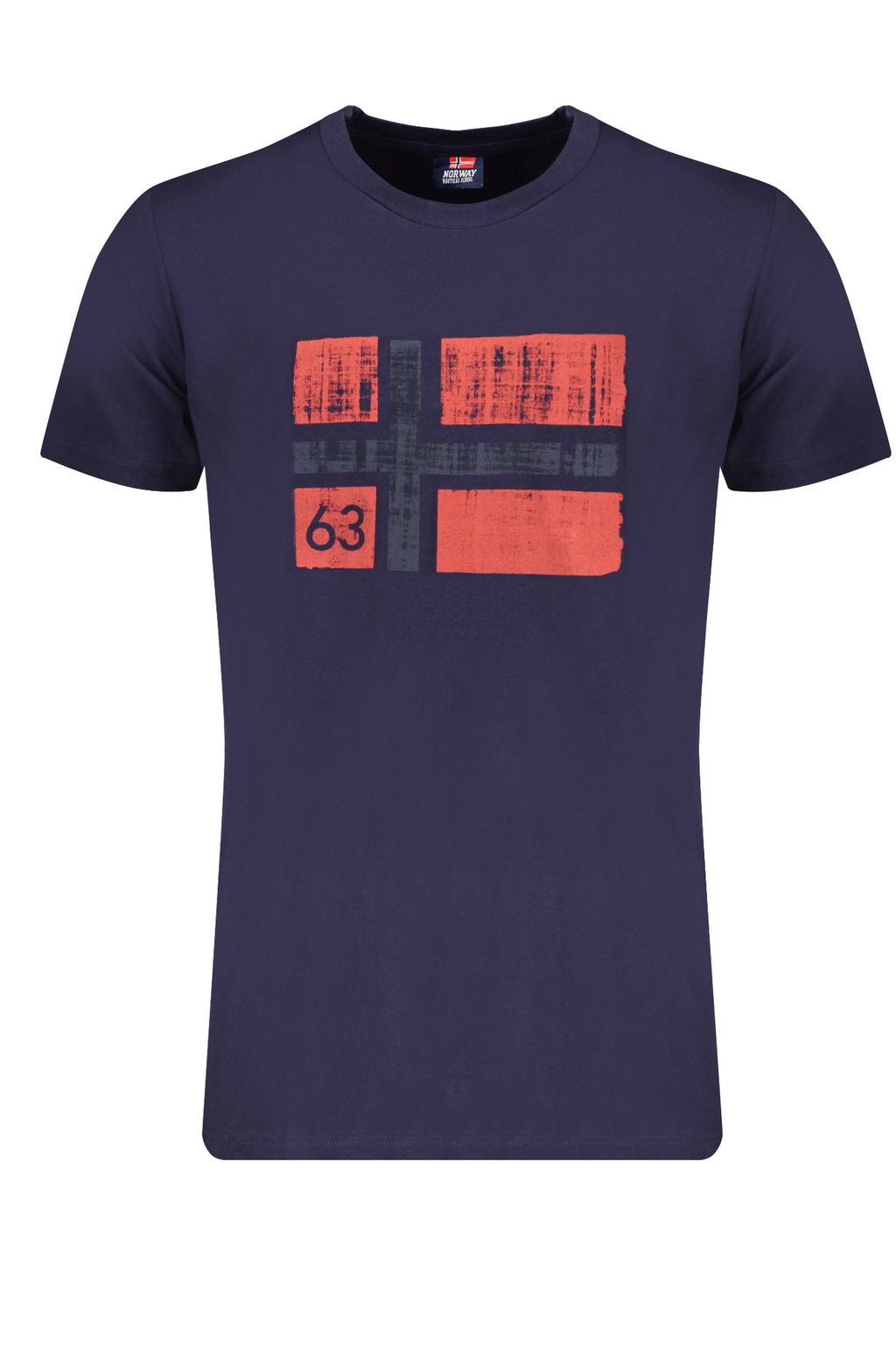 NORUEGA 1963 CAMISETA DE MANGA CORTA PARA HOMBRE AZUL 