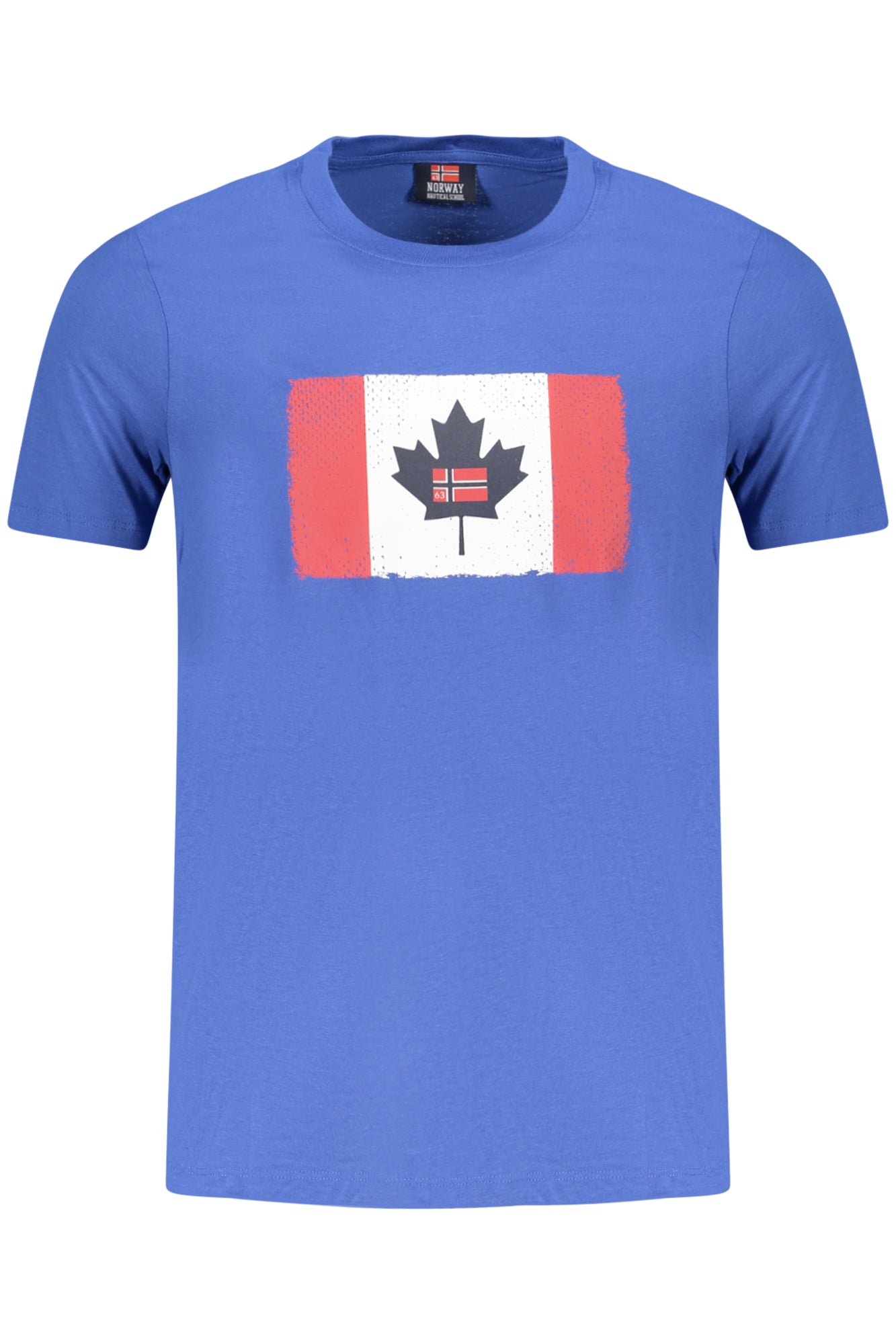 NORUEGA 1963 CAMISETA DE MANGA CORTA PARA HOMBRE AZUL 