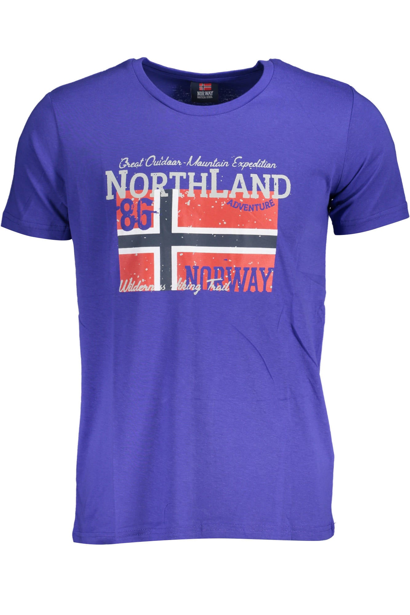NORUEGA 1963 CAMISETA DE MANGA CORTA PARA HOMBRE AZUL 