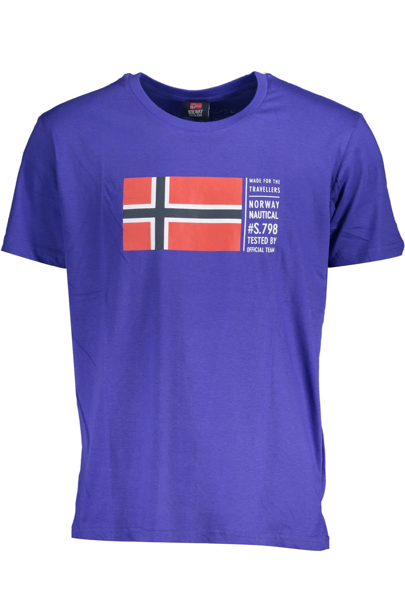 NORUEGA 1963 CAMISETA DE MANGA CORTA PARA HOMBRE AZUL 