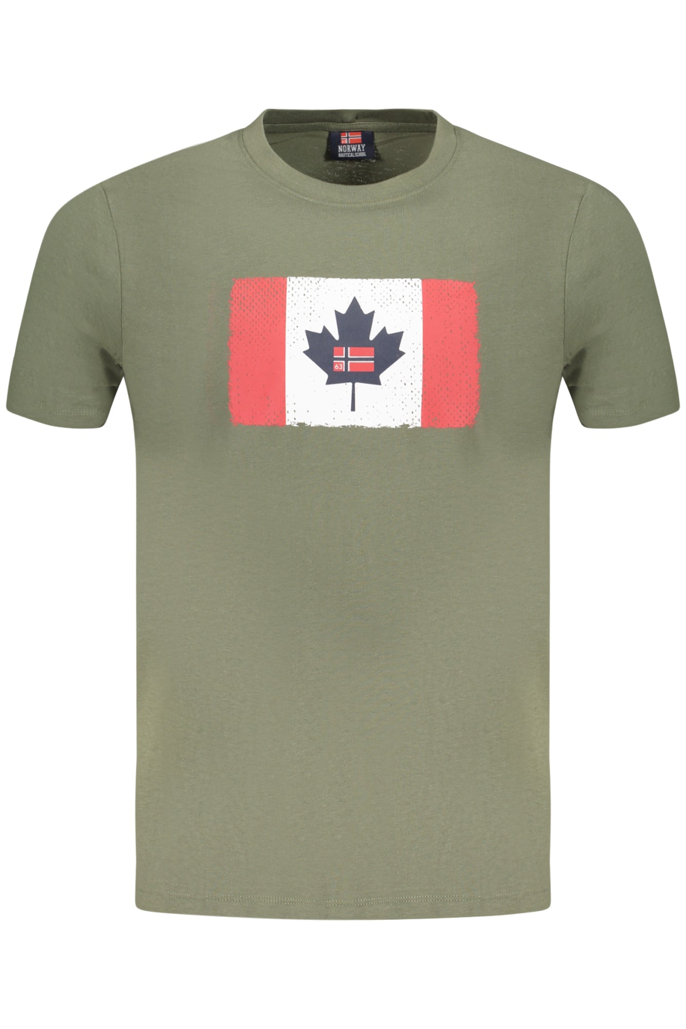 NORUEGA 1963 CAMISETA DE MANGA CORTA PARA HOMBRE VERDE 