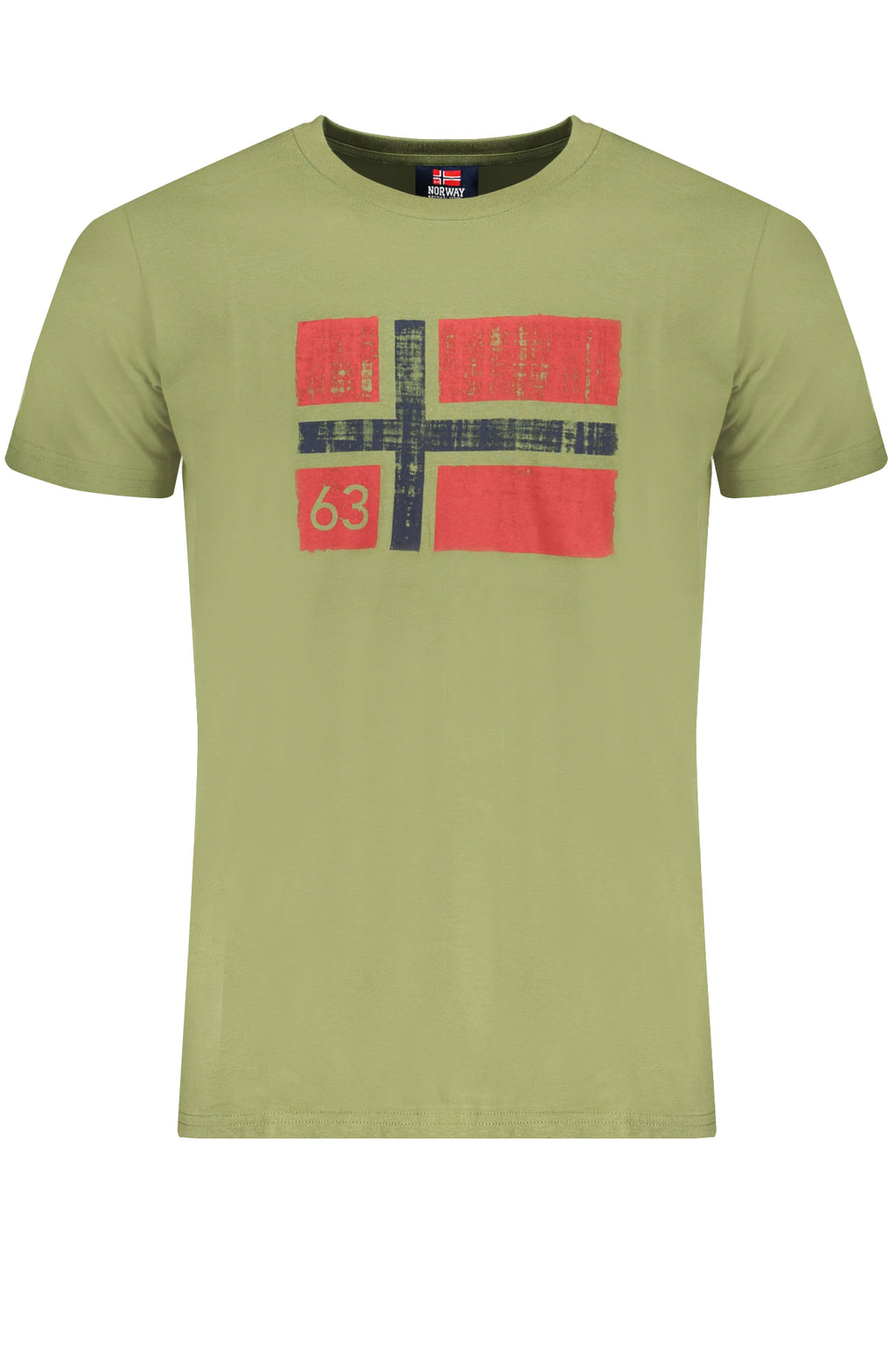 NORUEGA 1963 CAMISETA DE MANGA CORTA PARA HOMBRE VERDE 